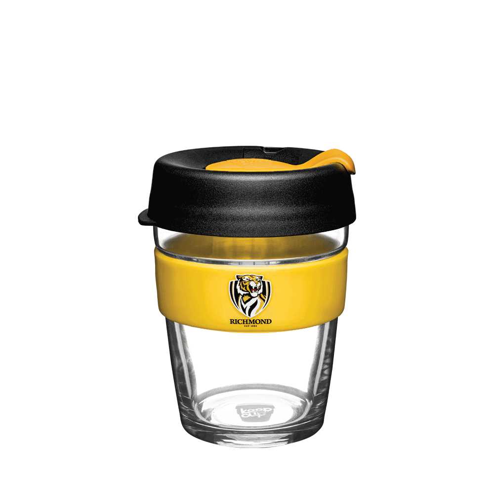 RICHMOND TIGERS AFL BREW GLASS KEEPCUP_RICHMOND TIGERS_STUBBY CLUB
