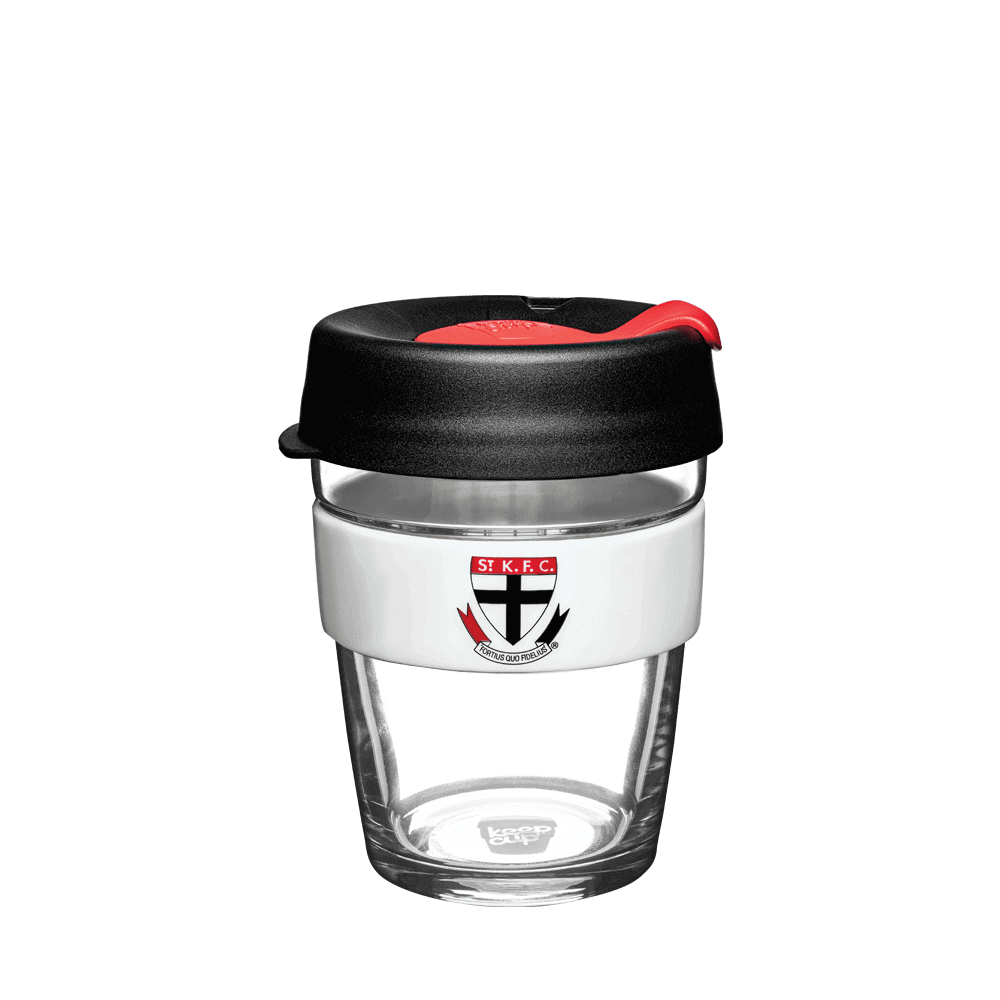 ST KILDA SAINTS AFL BREW GLASS KEEPCUP_ST KILDA SAINTS_STUBBY CLUB