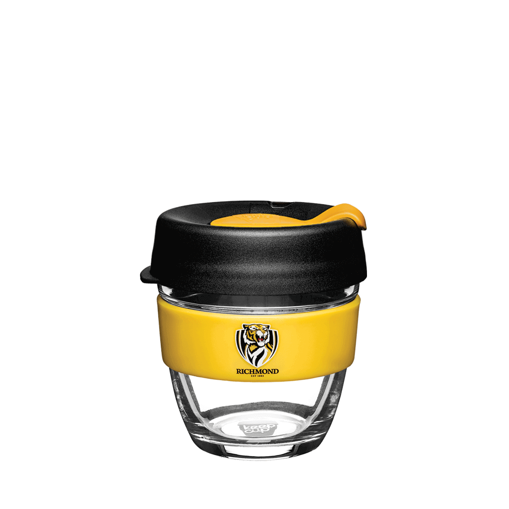 RICHMOND TIGERS AFL BREW GLASS KEEPCUP_RICHMOND TIGERS_STUBBY CLUB