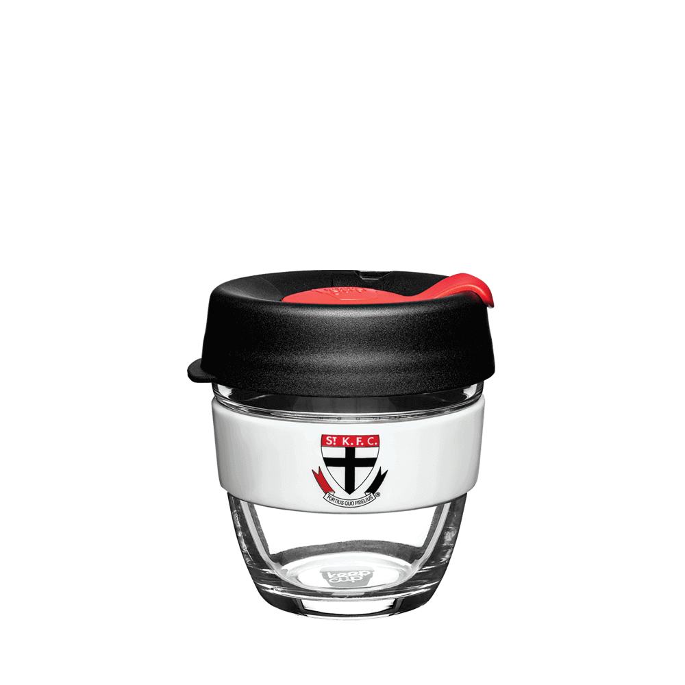 ST KILDA SAINTS AFL BREW GLASS KEEPCUP_ST KILDA SAINTS_STUBBY CLUB