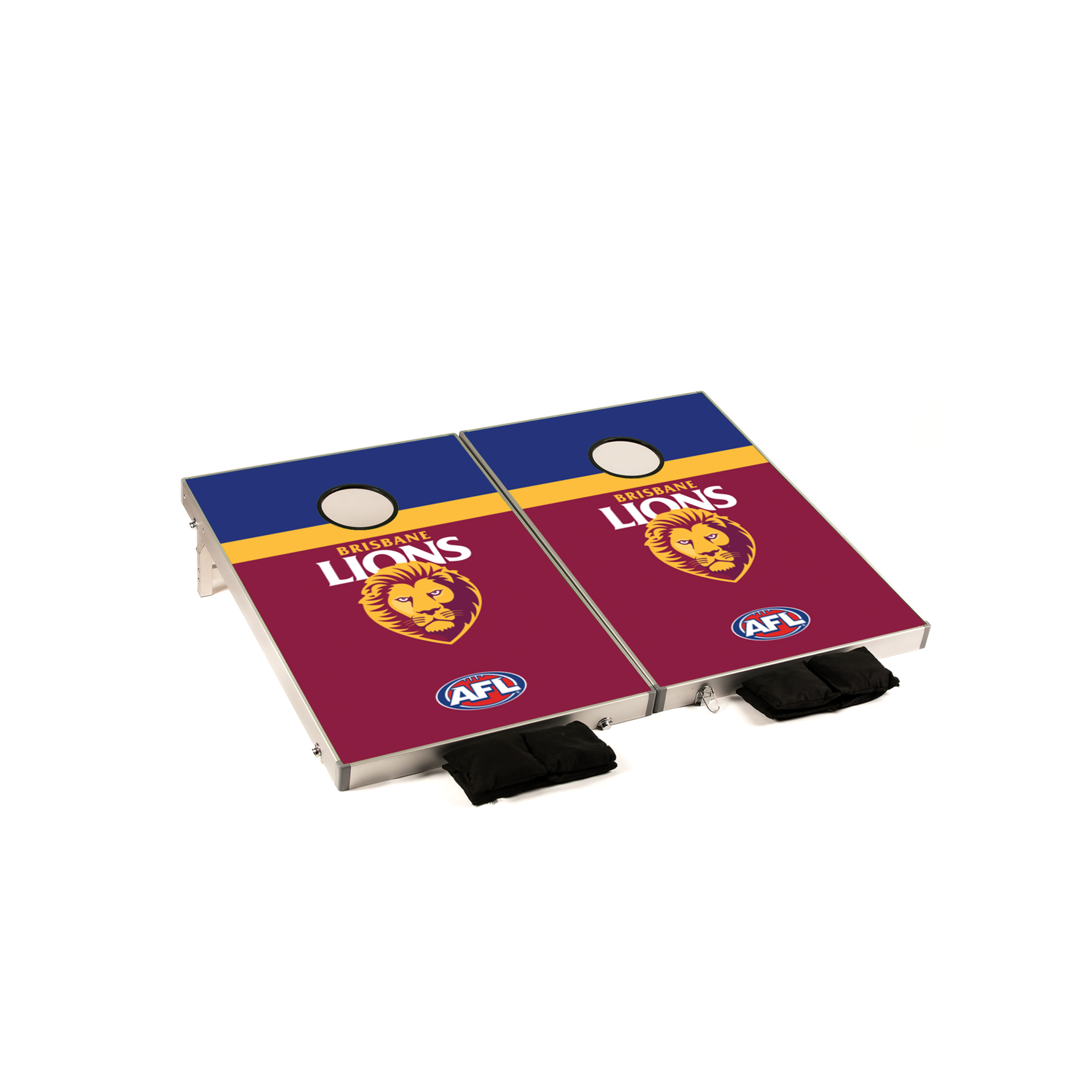 Brisbane Lions AFL Cornhole Board