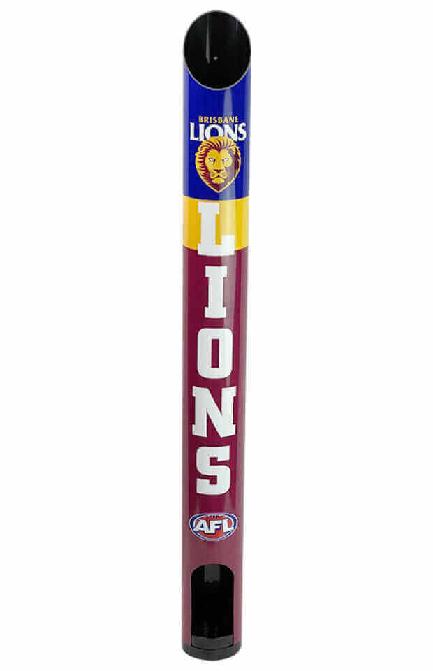 PERSONALISED AFL STUBBY HOLDER DISPENSER_BRISBANE LIONS_STUBBY CLUB