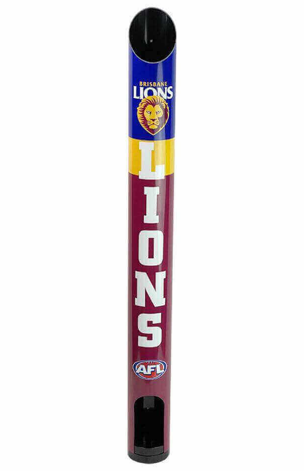 BRISBANE LIONS AFL STUBBY HOLDER DISPENSER_BRISBANE LIONS_ STUBBY CLUB