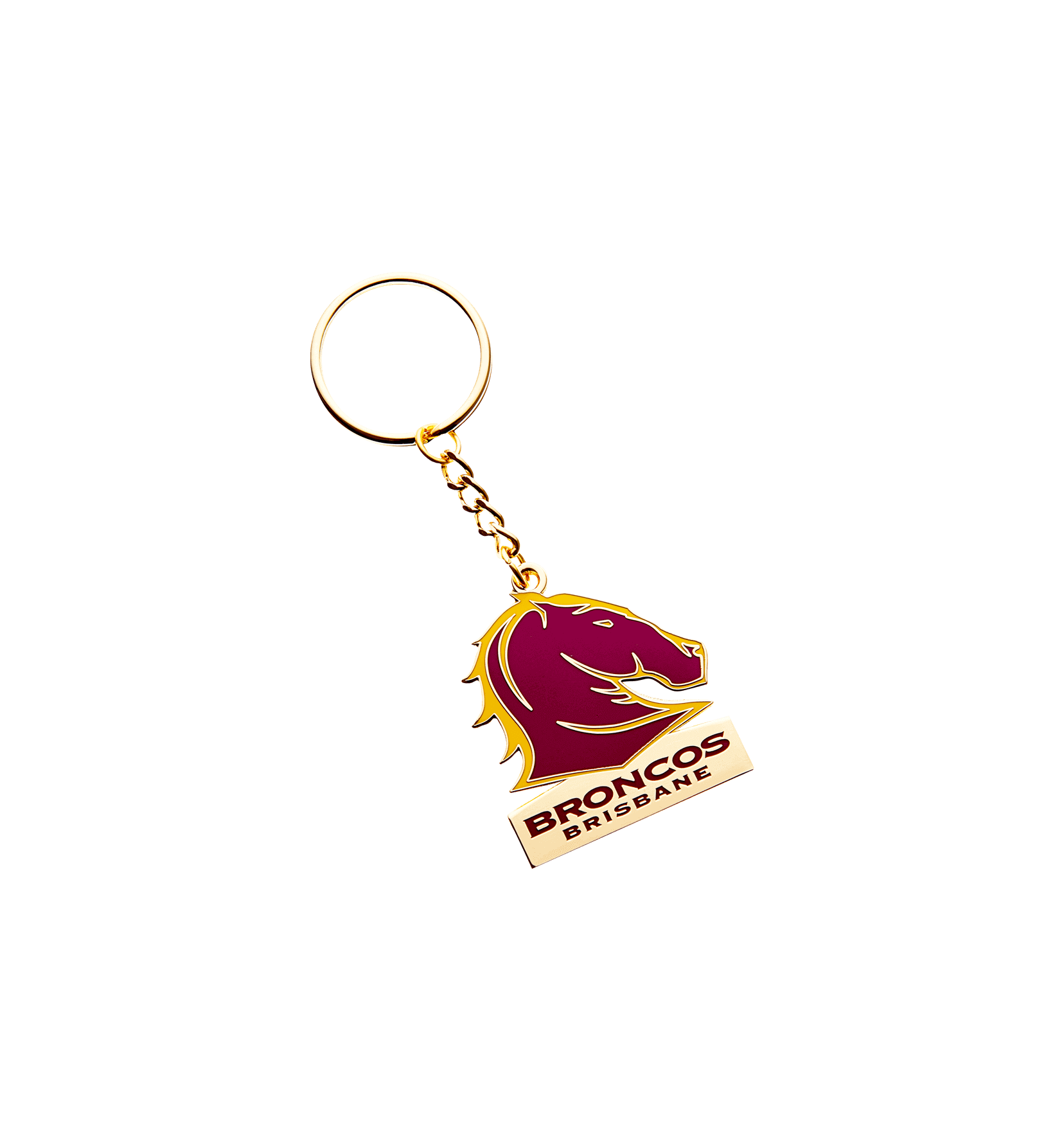 BRISBANE BRONCOS NRL KEYRING_BRISBANE BRONCOS_ STUBBY CLUB