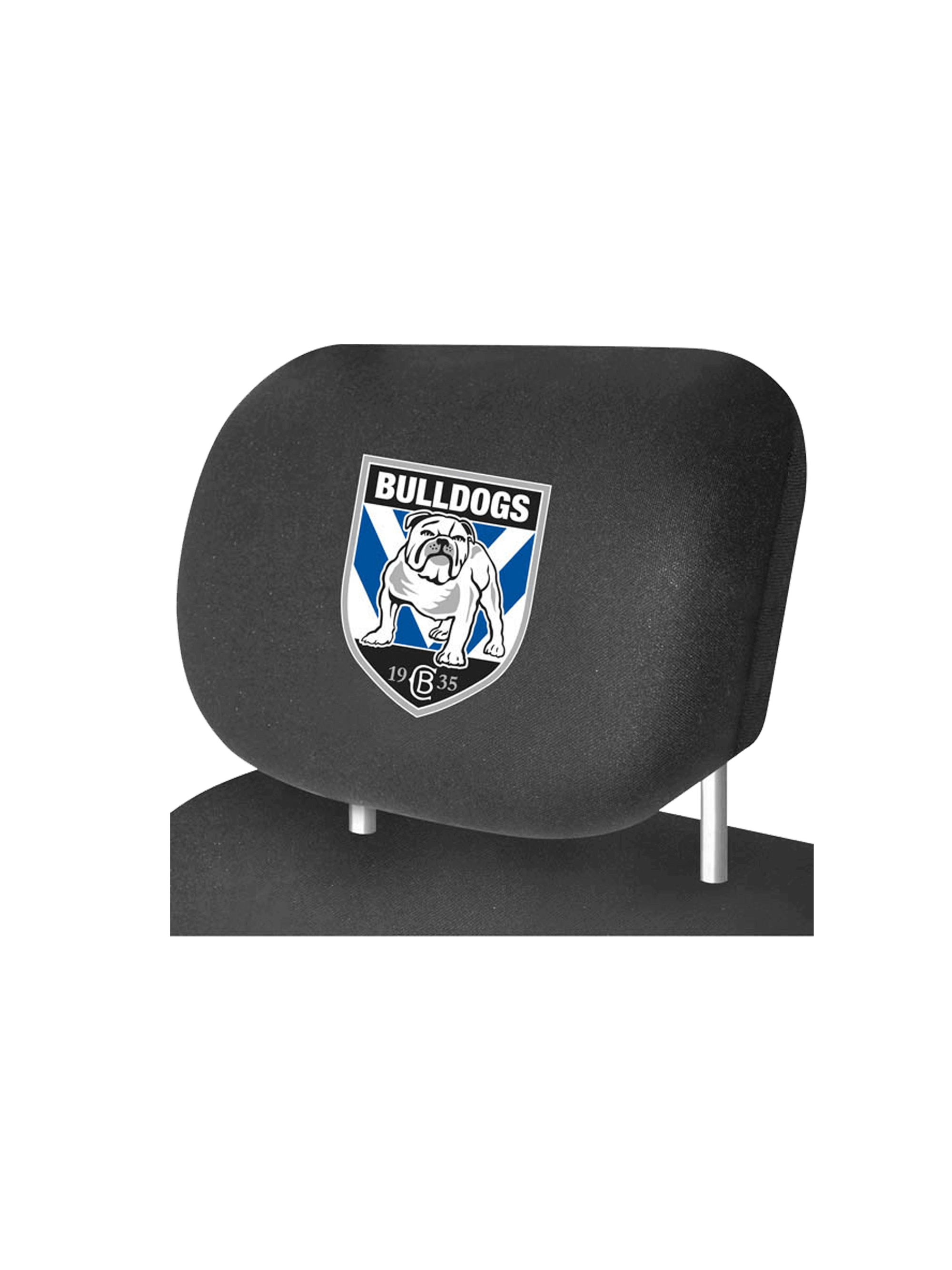 CANTERBURY BULLDOGS OFFICIAL HEADREST COVER_CANTERBURY BULLDOGS_ STUBBY CLUB