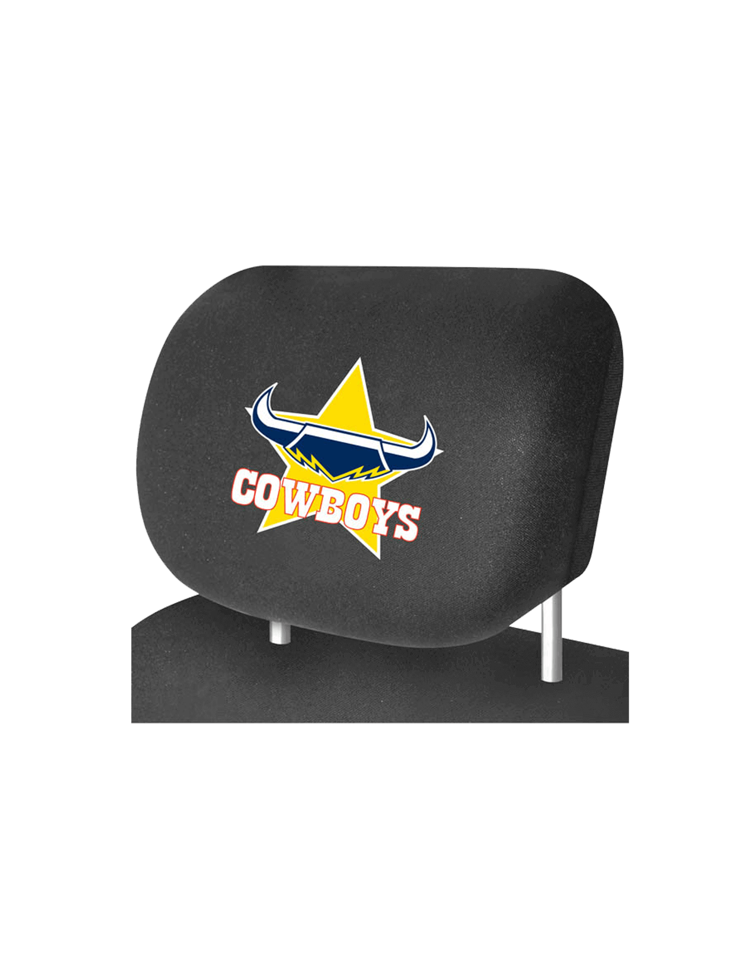 NORTH QUEENSLAND COWBOYS OFFICIAL HEADREST COVER_NORTH QUEENSLAND COWBOYS_STUBBY CLUB