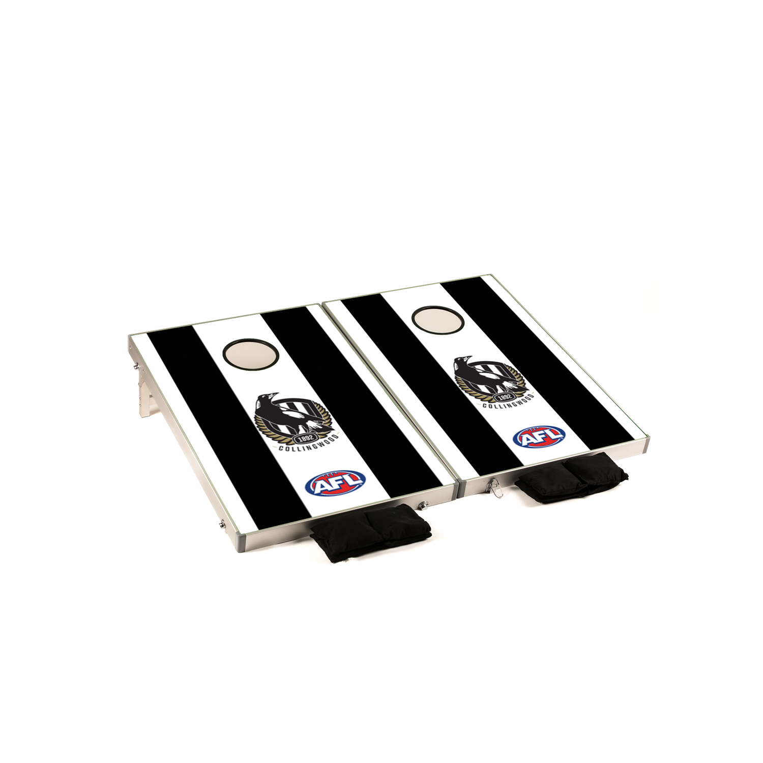 Collingwood Magpies AFL Cornhole Board