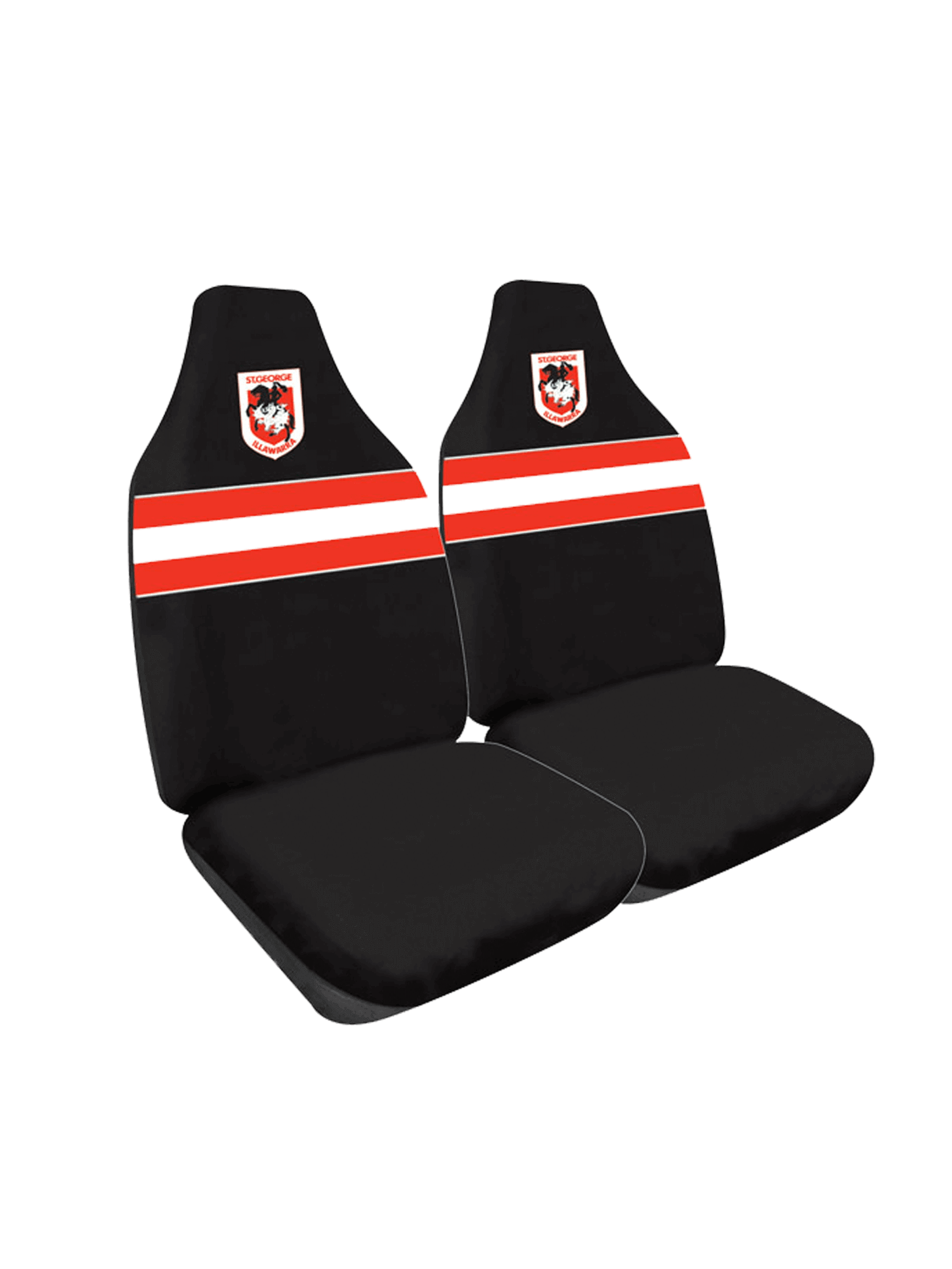 SAINT GEROGE ILLAWARRA DRAGONS CAR SEAT COVERS_SAINT GEORGE ILLAWARRA DRAGONS_STUBBY CLUB