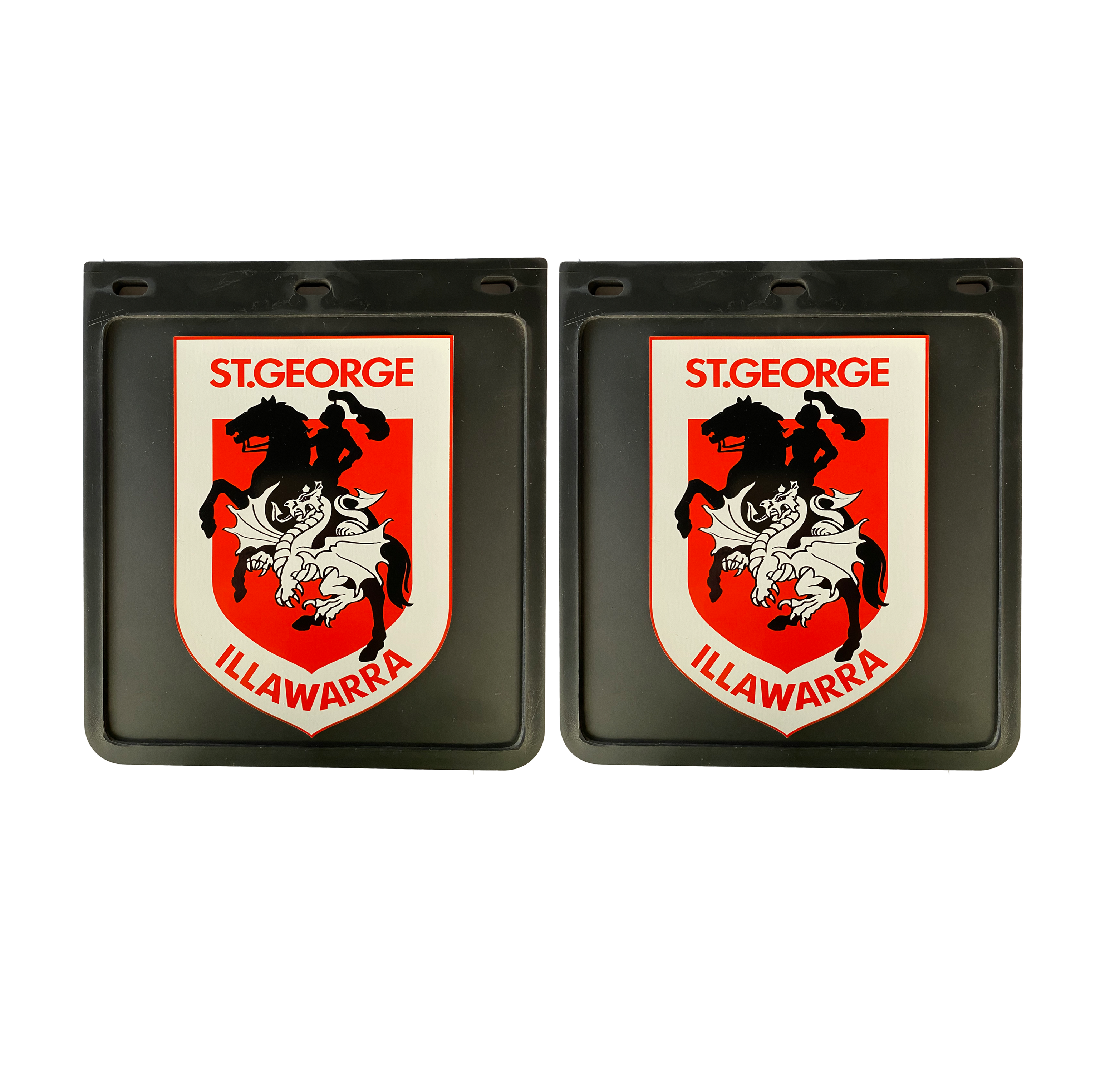 St George Illawarra Dragons NRL Mud Flaps Black