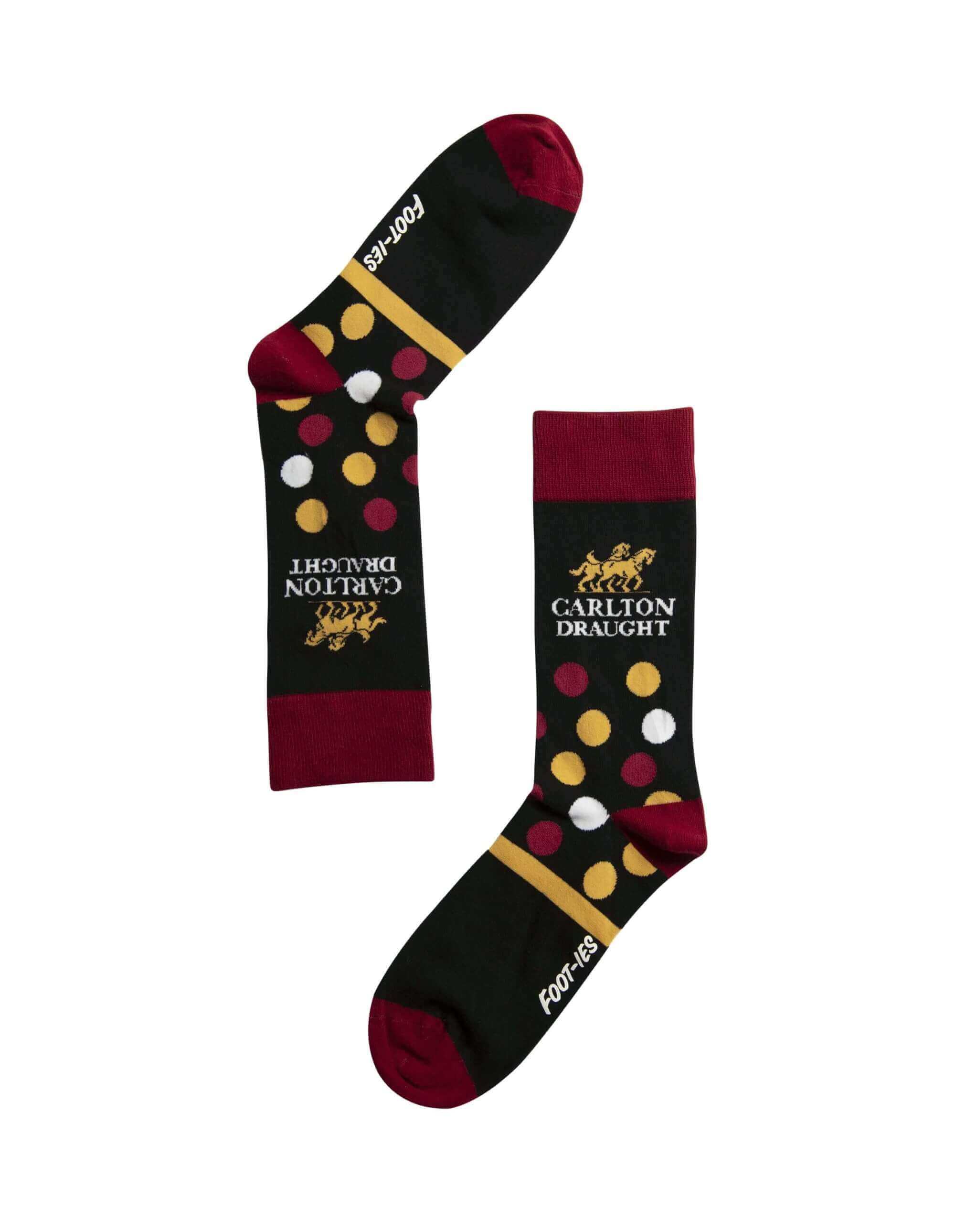 CARLTON DRAUGHT SPOT PANEL SOCK M/L_CARLTON DRAUGHT_ STUBBY CLUB