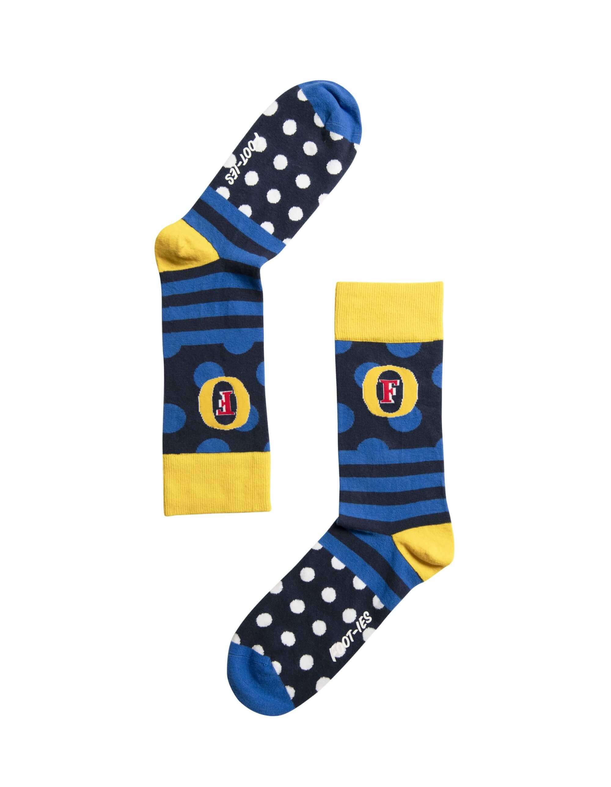 FOSTERS SPOT STRIPE SOCK M/L_TEAM_STUBBY CLUB