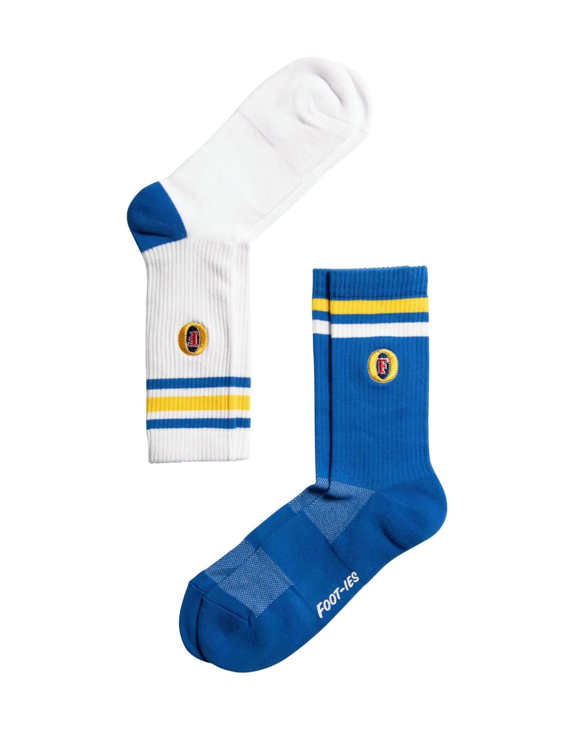 FOSTERS STRIPE 2 PACK SNEAKER SOCK M/L_TEAM_STUBBY CLUB