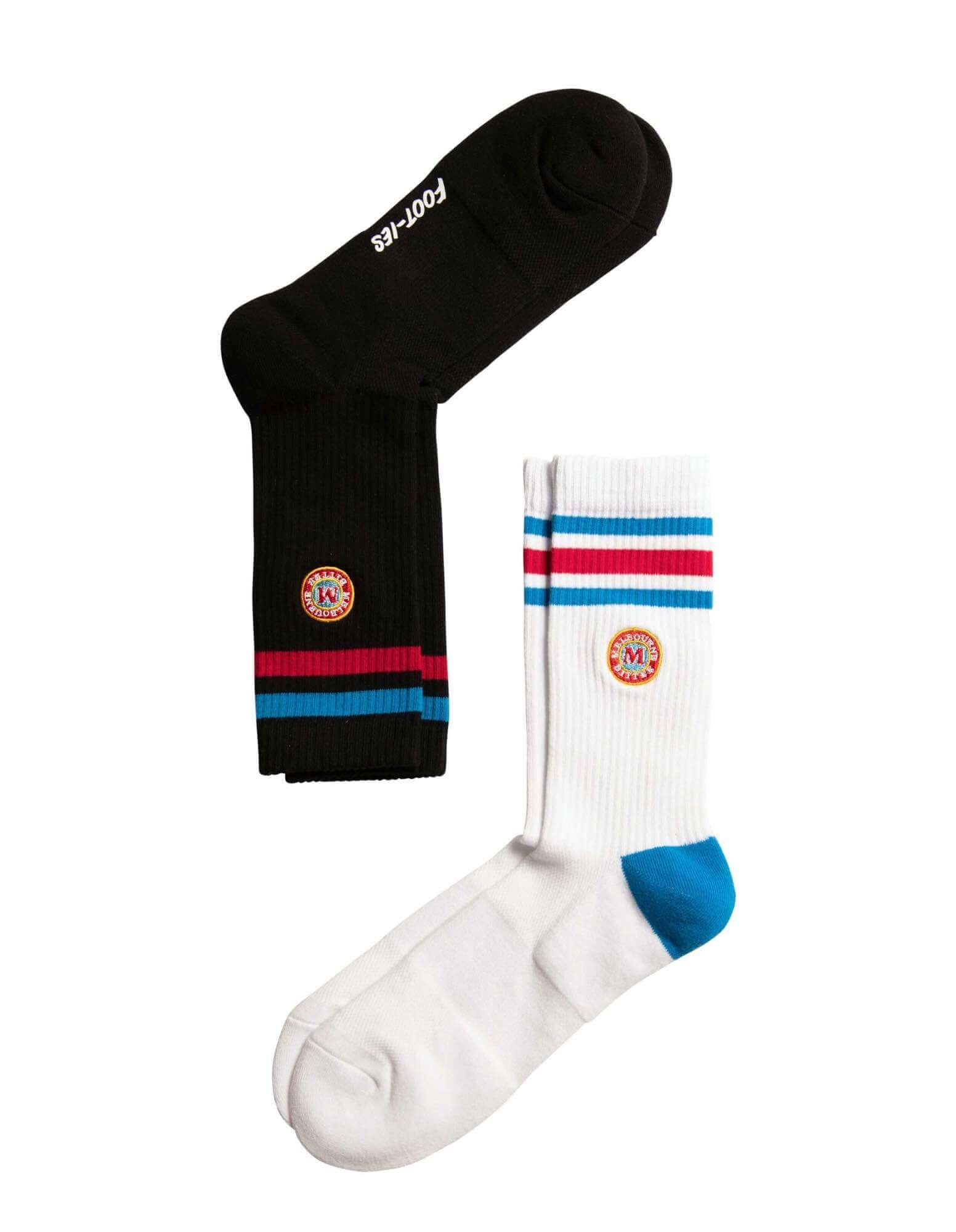 MELBOURNE BITTER 2 PACK SNEAKER SOCK M/L_TEAM_STUBBY CLUB