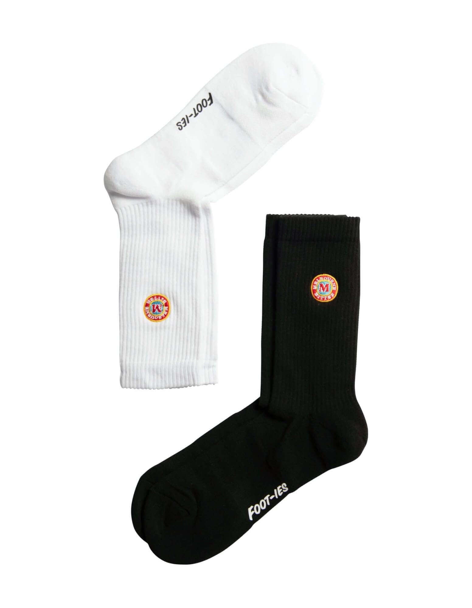 MELBOURNE BITTER LOGO 2 PACK SNEAKER SOCK M/L_TEAM_STUBBY CLUB