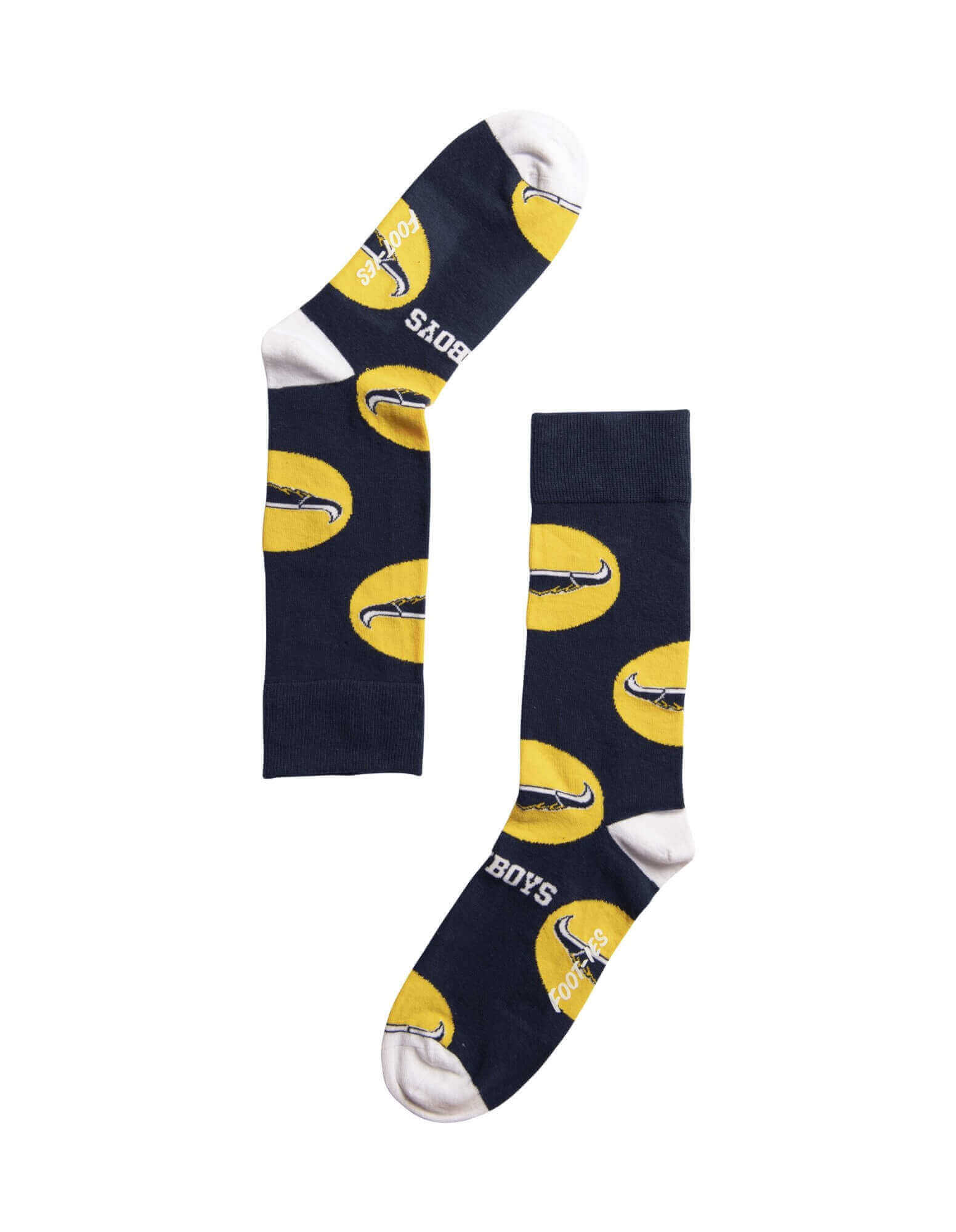 NORTH QUEENSLAND COWBOYS NRL LOGO DOTS SOCK M/L_NORTH QUEENSLAND COWBOYS_STUBBY CLUB