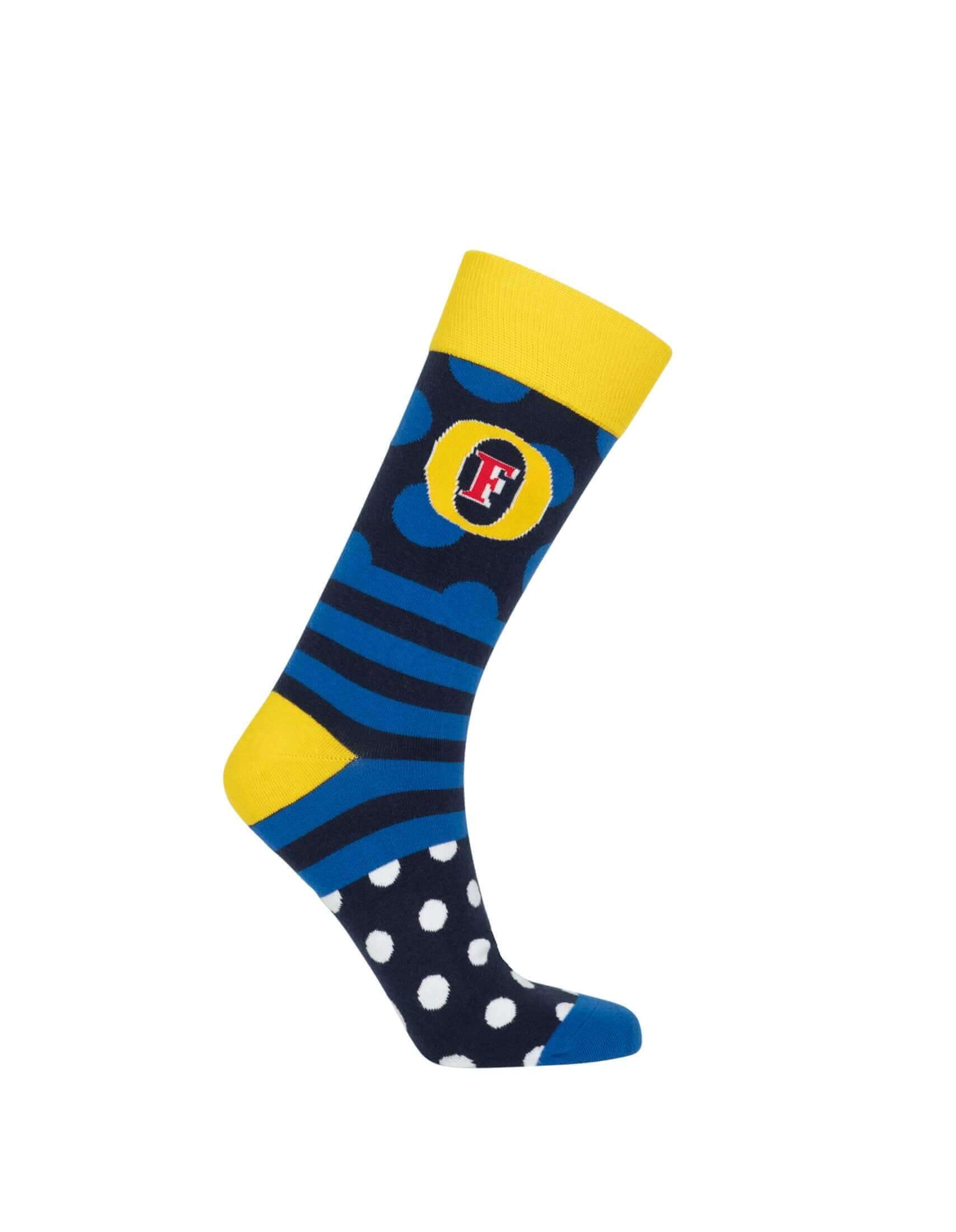 FOSTERS SPOT STRIPE SOCK M/L_TEAM_STUBBY CLUB