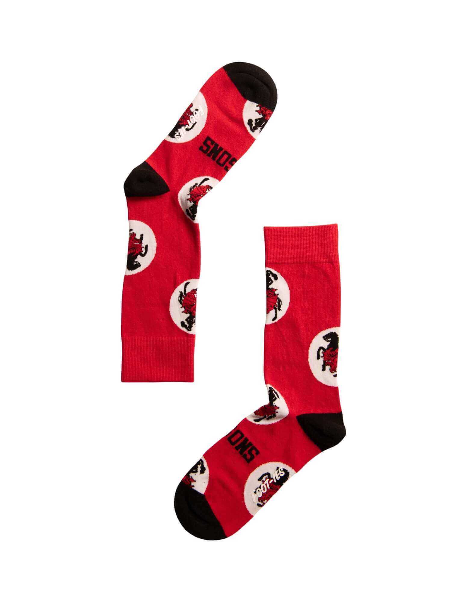 ST GEORGE ILLAWARRA DRAGONS NRL LOGO DOTS SOCK M/L_ST GEORGE ILLAWARRA DRAGONS_STUBBY CLUB