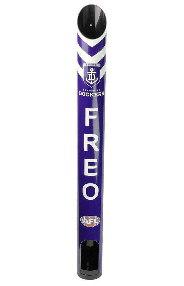 FREMANTLE DOCKERS AFL STUBBY HOLDER DISPENSER_FREMANTLE DOCKERS_STUBBY CLUB