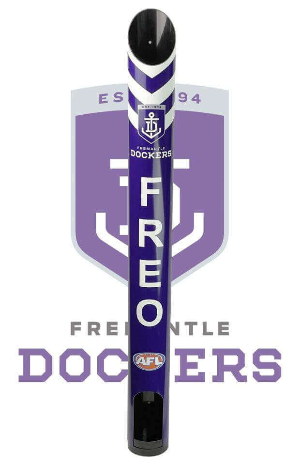 FREMANTLE DOCKERS AFL STUBBY HOLDER DISPENSER_FREMANTLE DOCKERS_STUBBY CLUB