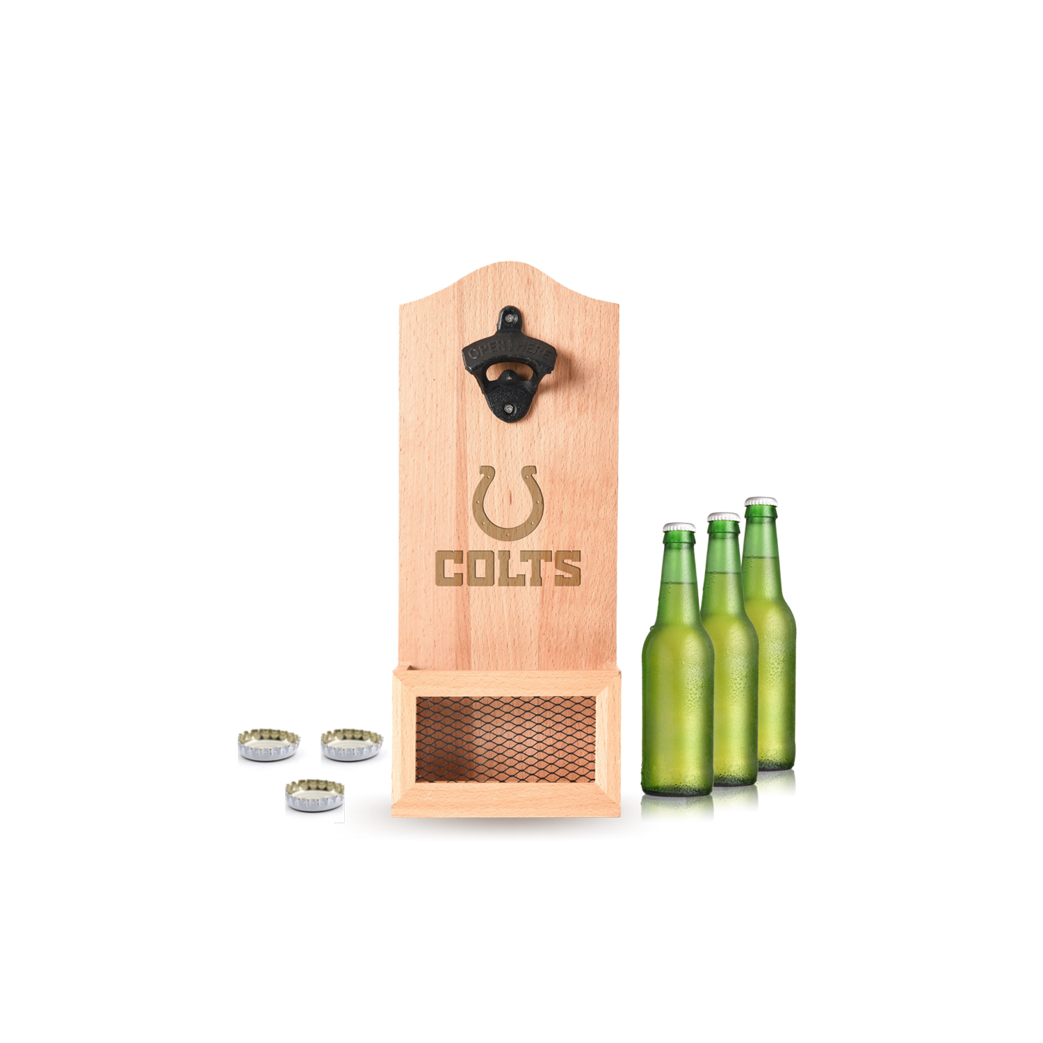 INDIANAPOLIS COLTS NFL WOODEN WALL OPENER_INDIANAPOLIS COLTS_STUBBY CLUB