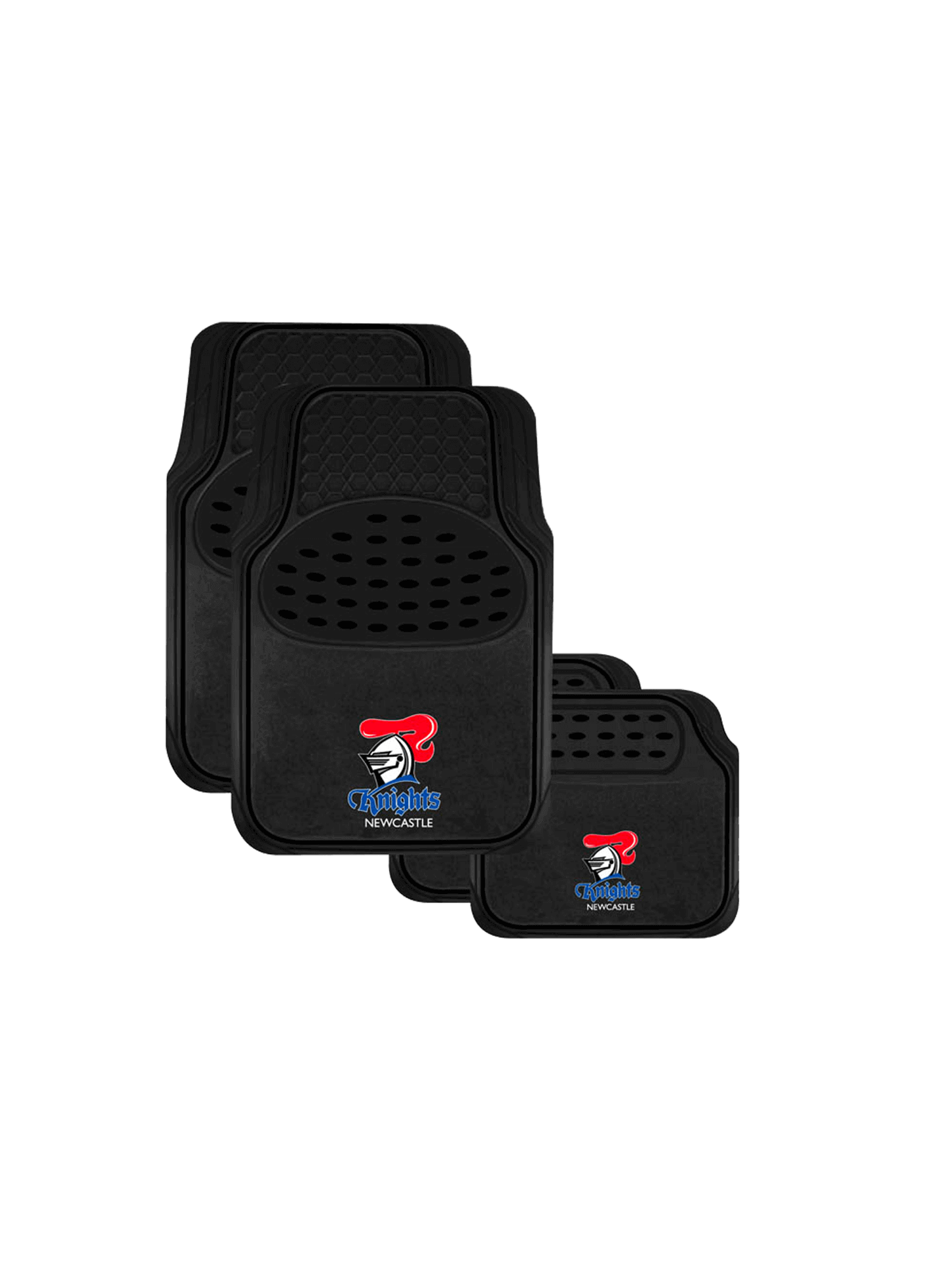 NEWCASTLE KNIGHTS OFFICIAL CARPET AND RUBBER CAR MAT SET_NEWCASTLE KNIGHTS_STUBBY CLUB