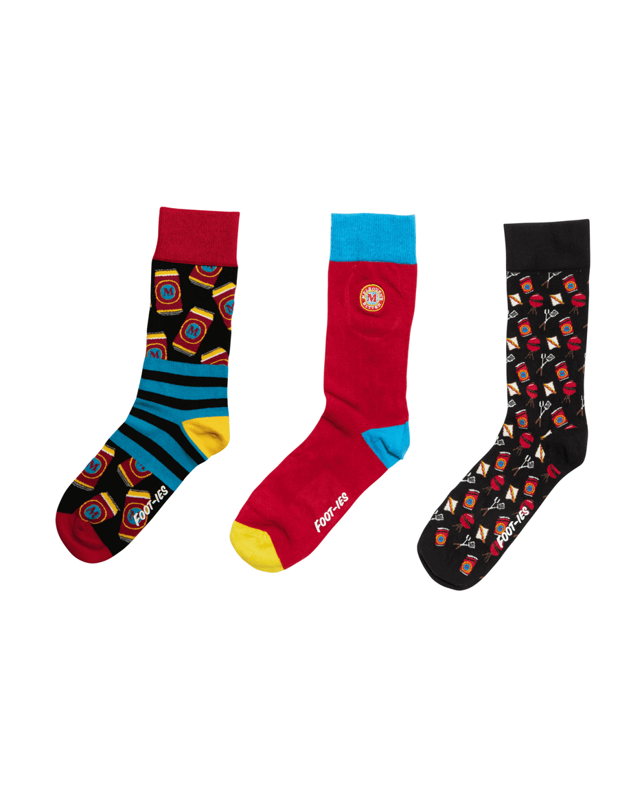 MELBOURNE BITTER 3 PACK SOCK M/L_TEAM_STUBBY CLUB