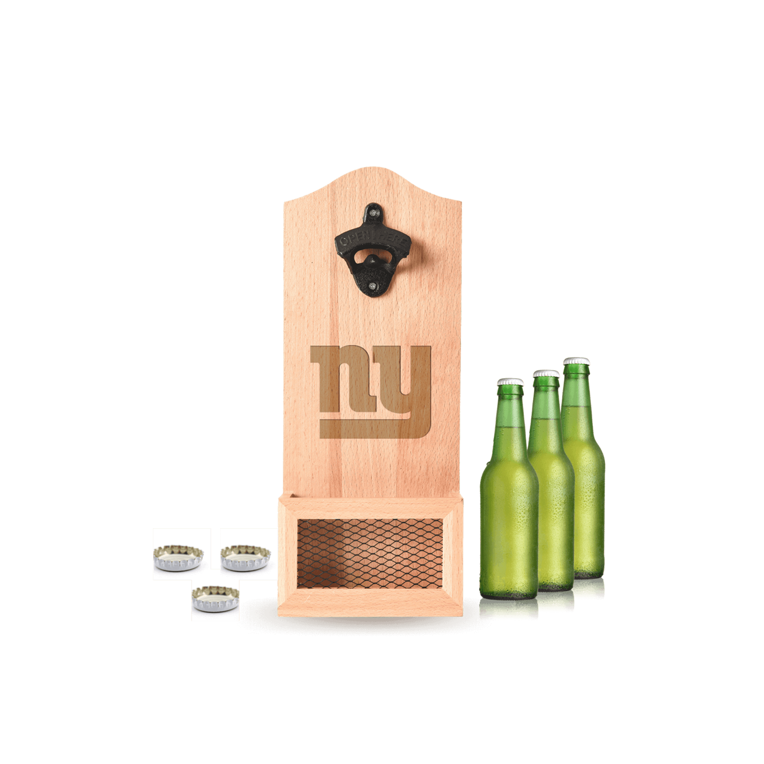 NEW YORK GIANTS NFL WOODEN WALL OPENER_NEW YORK GIANTS_STUBBY CLUB