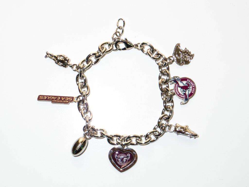 Manly Sea Eagles NRL Charm Bracelet
