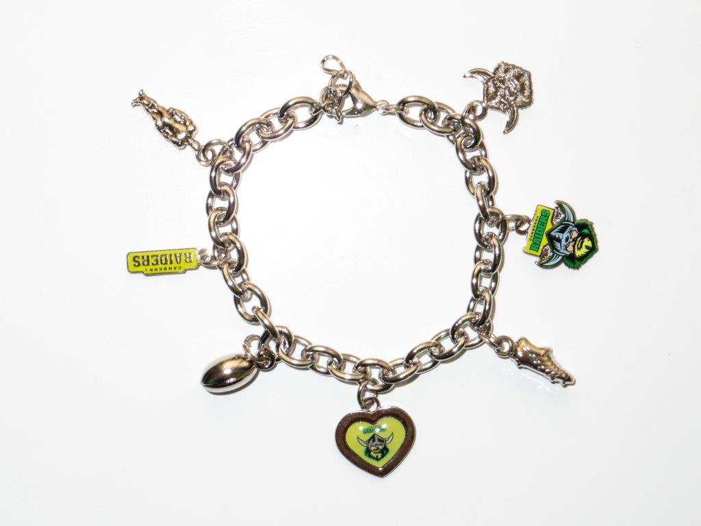 Canberra Raiders NRL Charm Bracelet