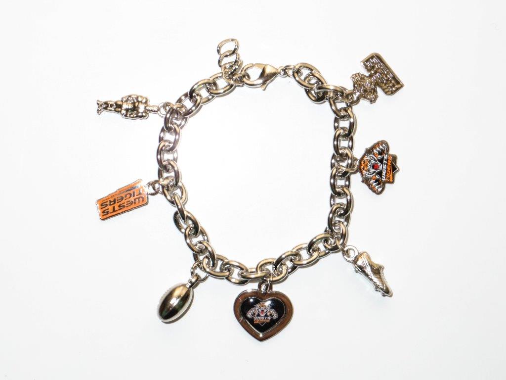 Wests Tigers NRL Charm Bracelet