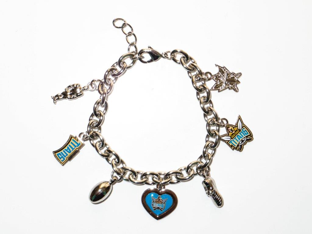 Gold Coast Titans NRL Charm Bracelet