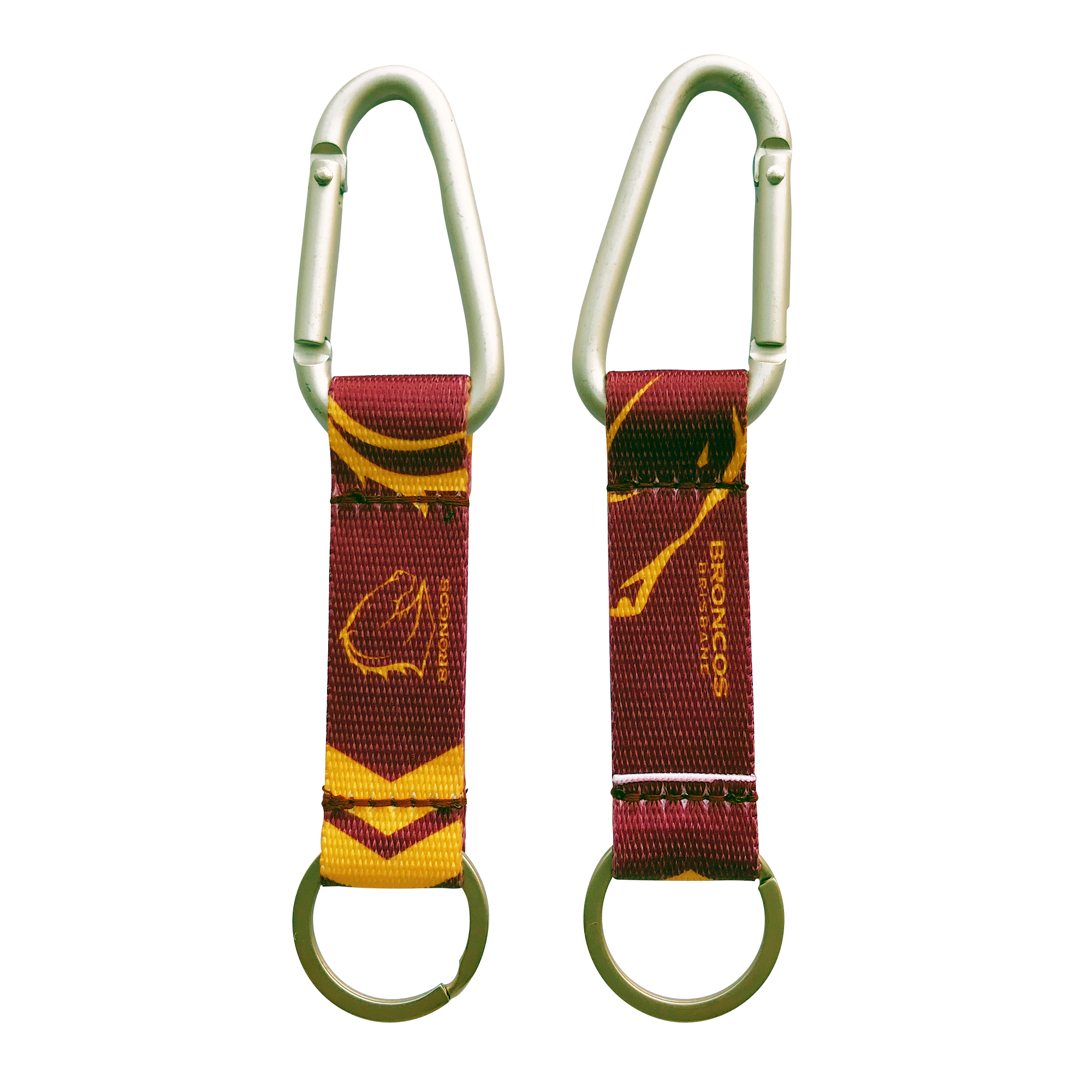 Brisbane Broncos NRL Carabiner Keyring