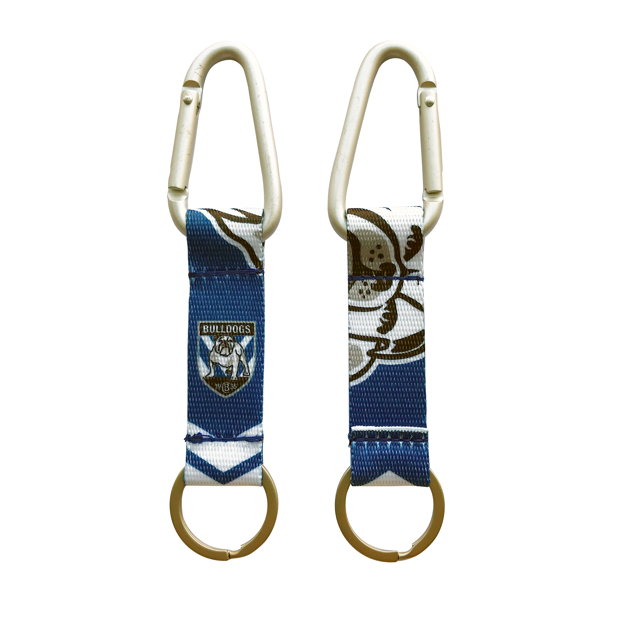 Canterbury Bulldogs NRL Carabiner Keyring