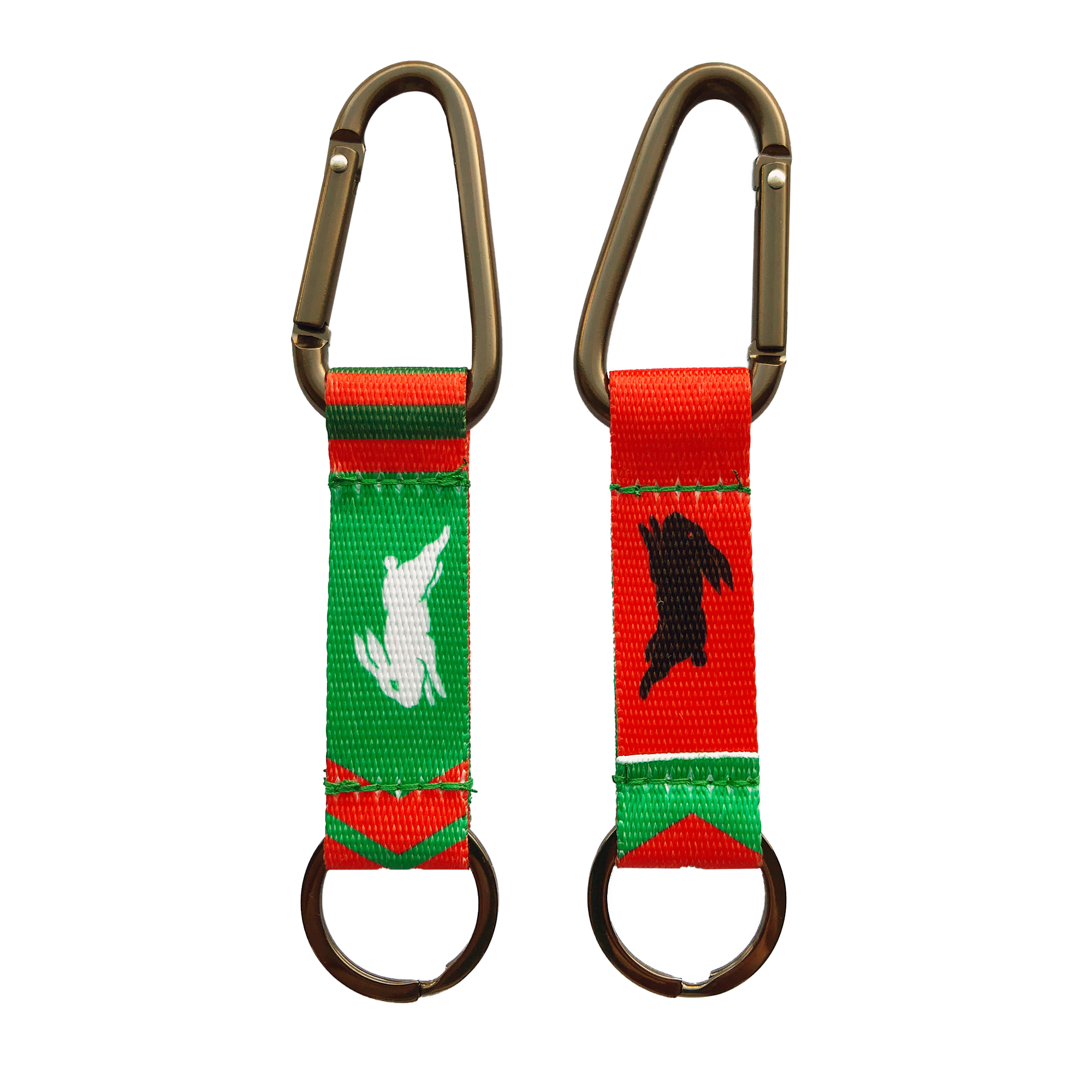 South Sydney Rabbitohs NRL Carabiner Keyring