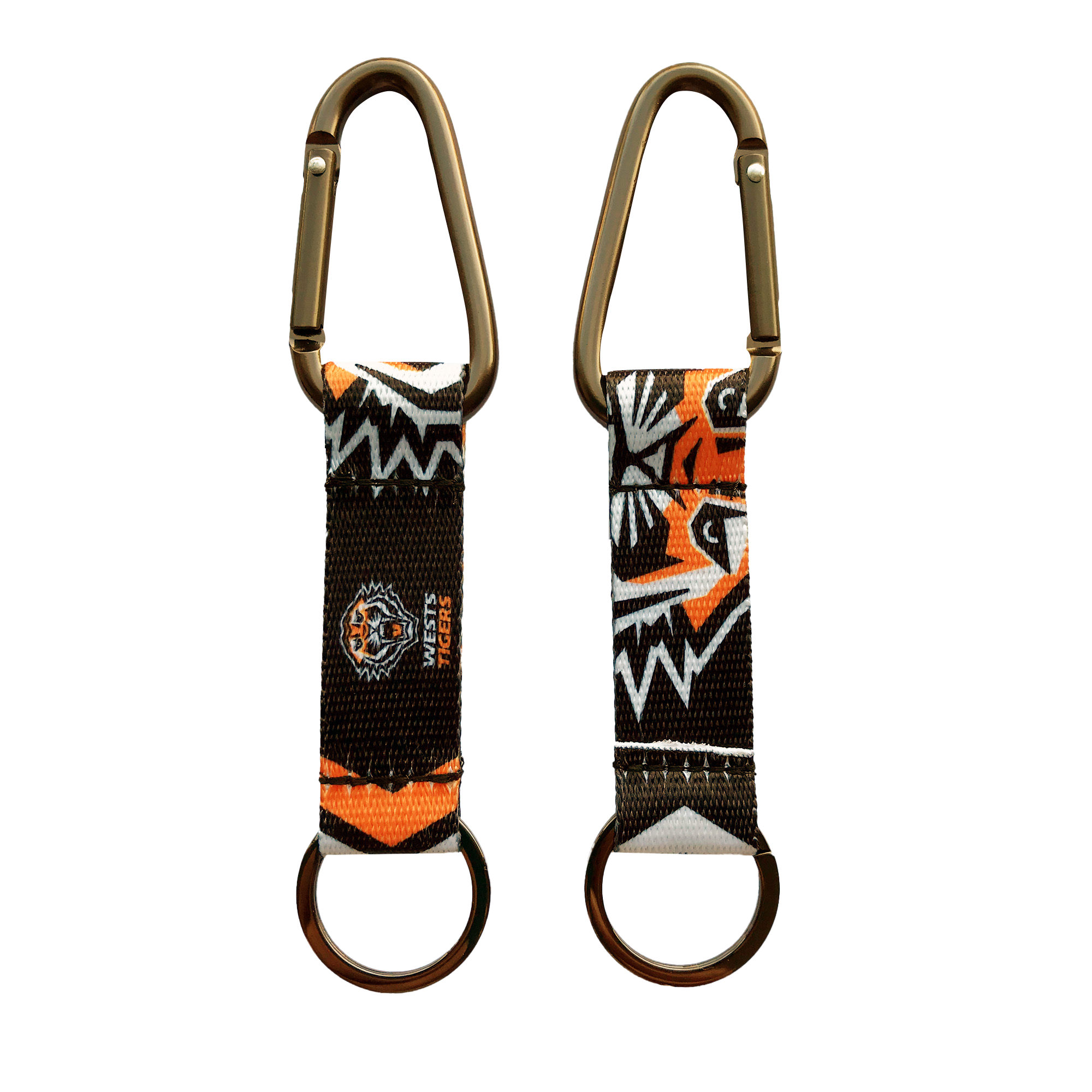 Wests Tigers NRL Carabiner Keyring