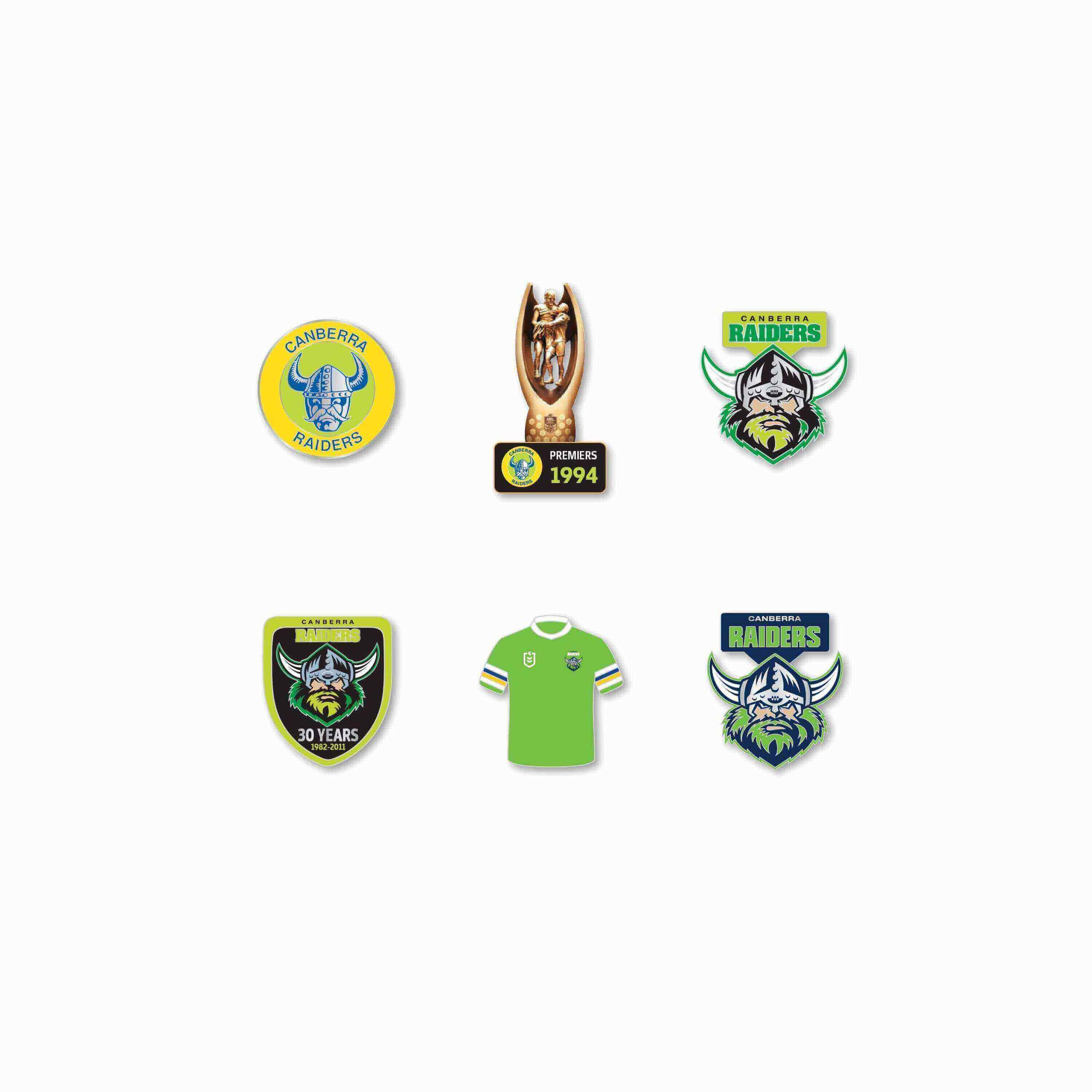 CANBERRA RAIDERS NRL PINSET_CANBERRA RAIDERS_ STUBBY CLUB
