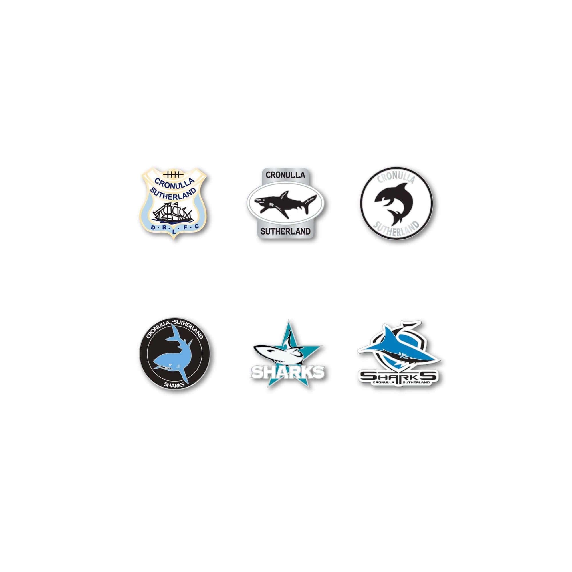 CRONULLA SHARKS NRL PINSET_CRONULLA SHARKS_STUBBY CLUB
