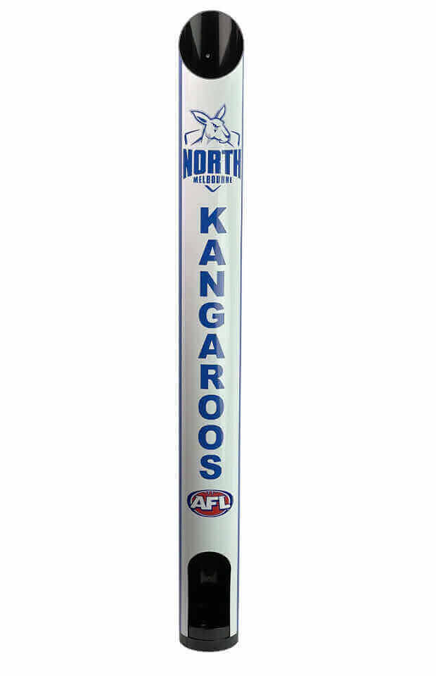 NORTH MELBOURNE KANGAROOS AFL STUBBY HOLDER DISPENSER_MELBORNE KANGAROOS_STUBBY CLUB