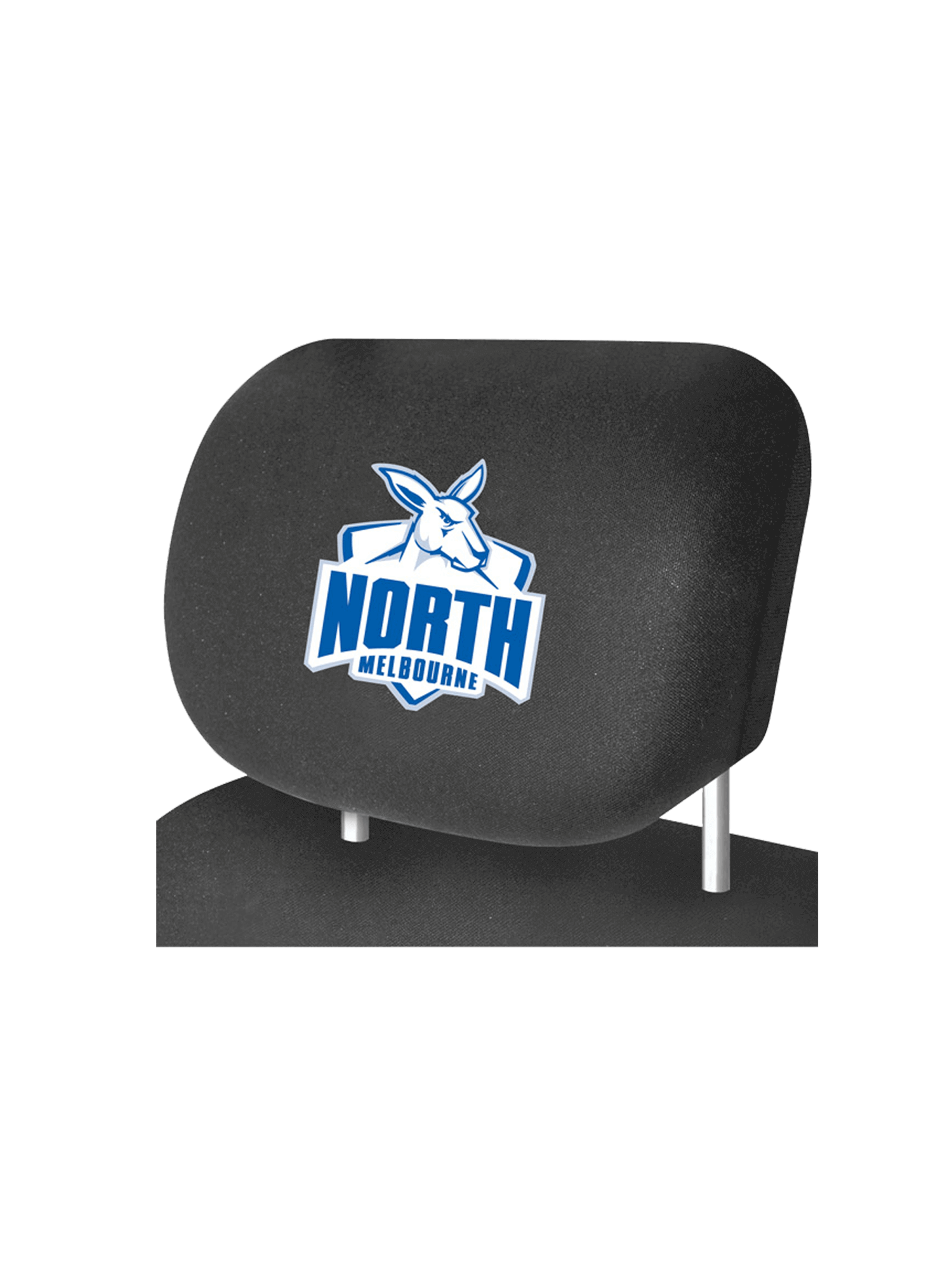 NORTH MELBOURNE KANGAROOS OFFICIAL HEADREST COVER_MELBORNE KANGAROOS_STUBBY CLU B