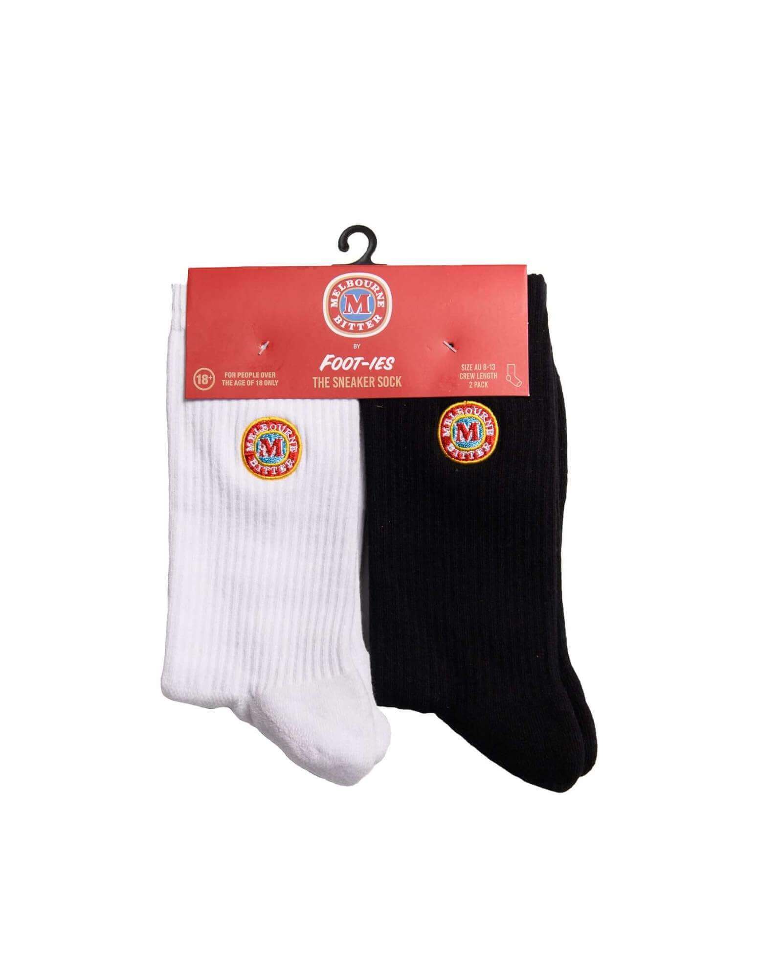Melbourne Bitter Logo 2 Pack Sneaker Sock M/L