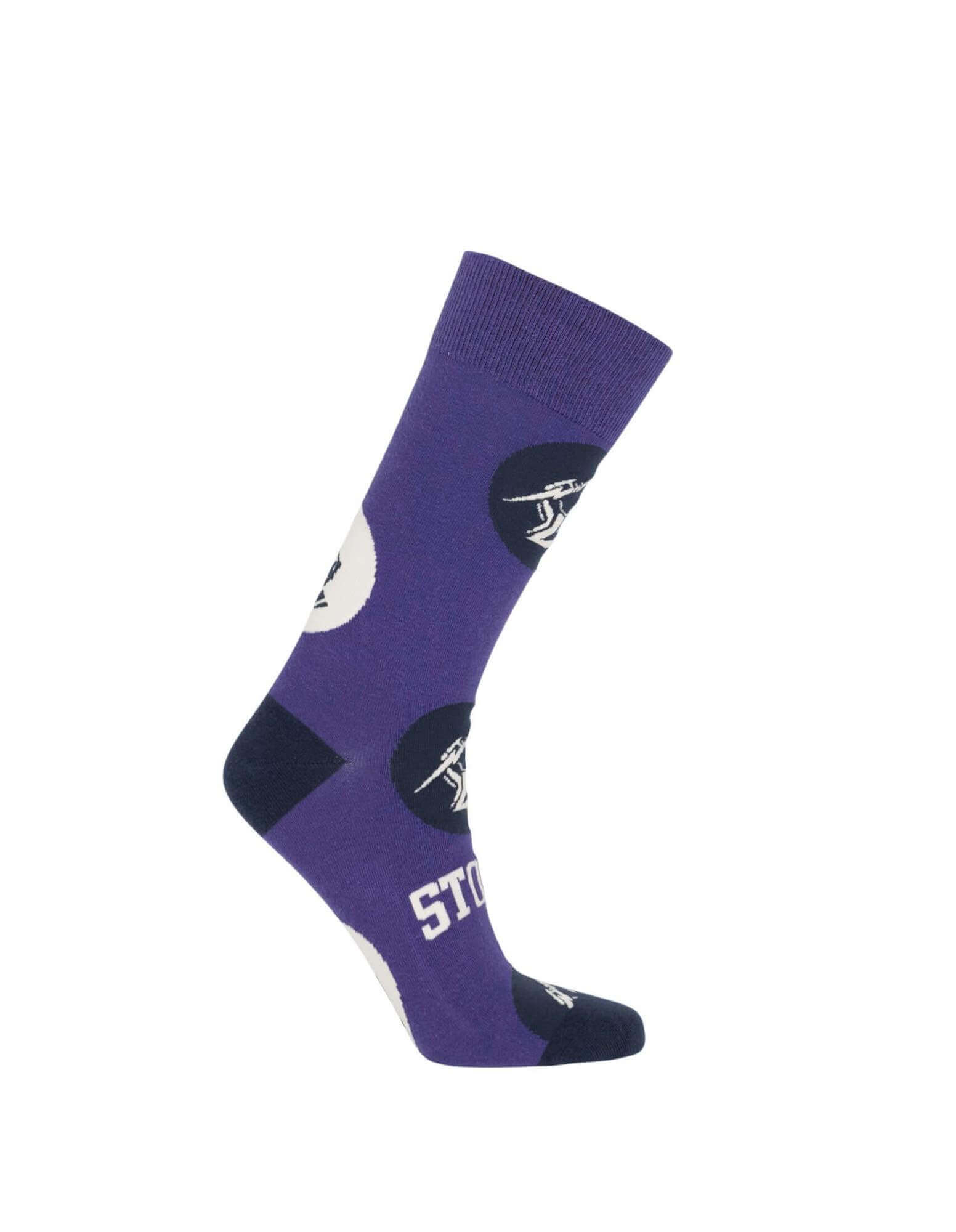 MELBOURNE STORM NRL LOGO DOTS SOCK M/L_MELBOURNE STORM_STUBBY CLUB