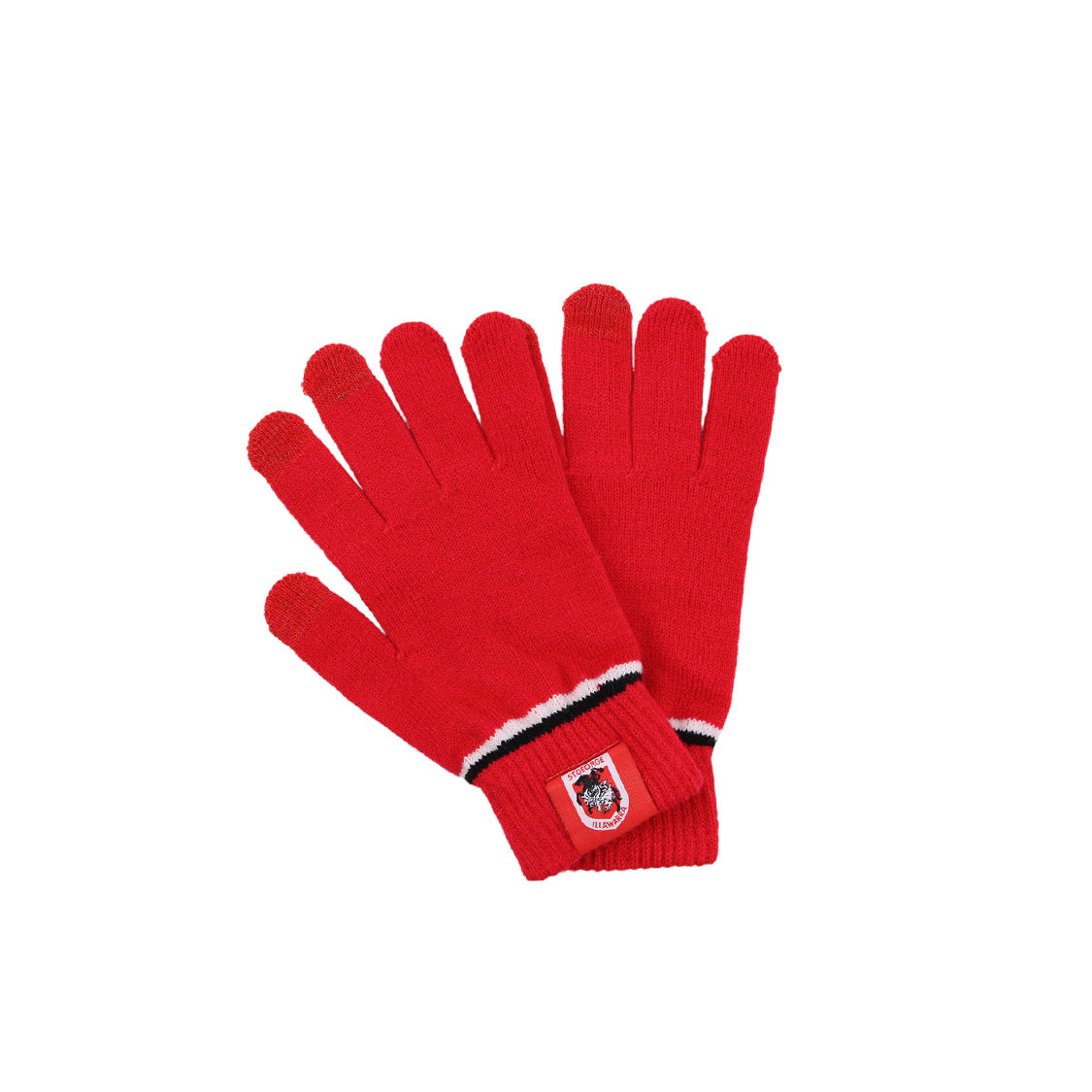  NRL TOUCHSCREEN GLOVES_ST GEORGE ILLAWARRA DRAGONS_STUBBY CLUB