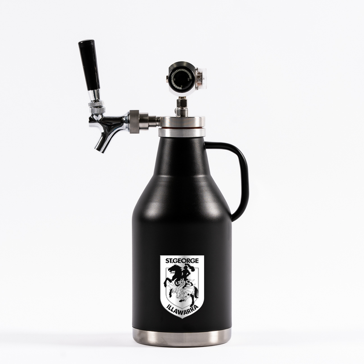 St George Illawarra Dragons NRL Beer Growler 2L With Tap System