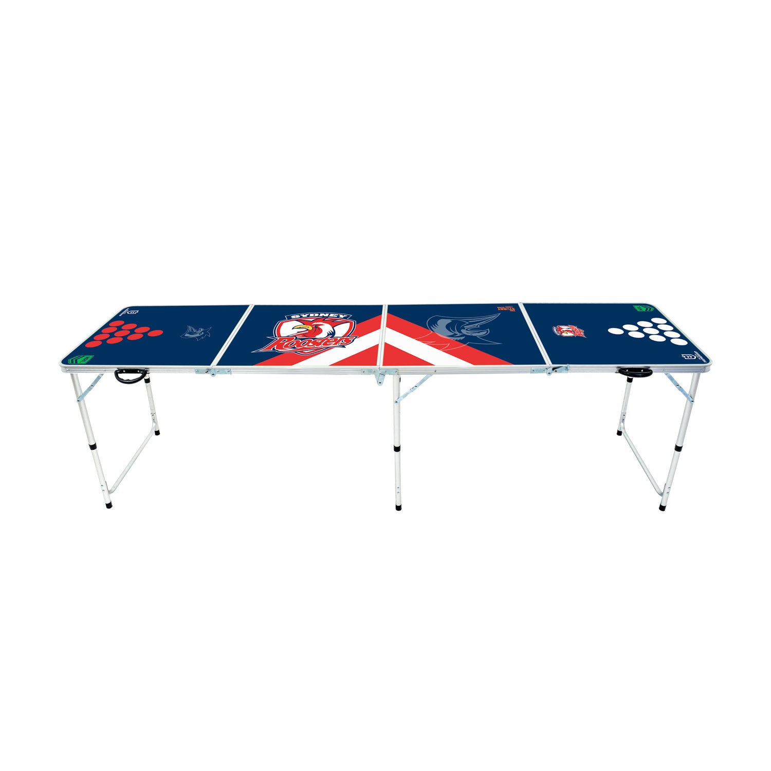 SYDENY ROOSTERS NRL BEER PONG TABLE_SYDNEY ROOSTER_STUBBY CLUB