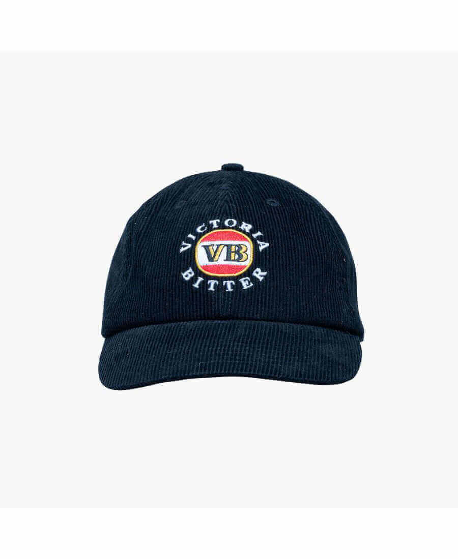 BIG BLACK CORD CAP- VICTORIA BITTER_TEAM_ STUBBY CLUB