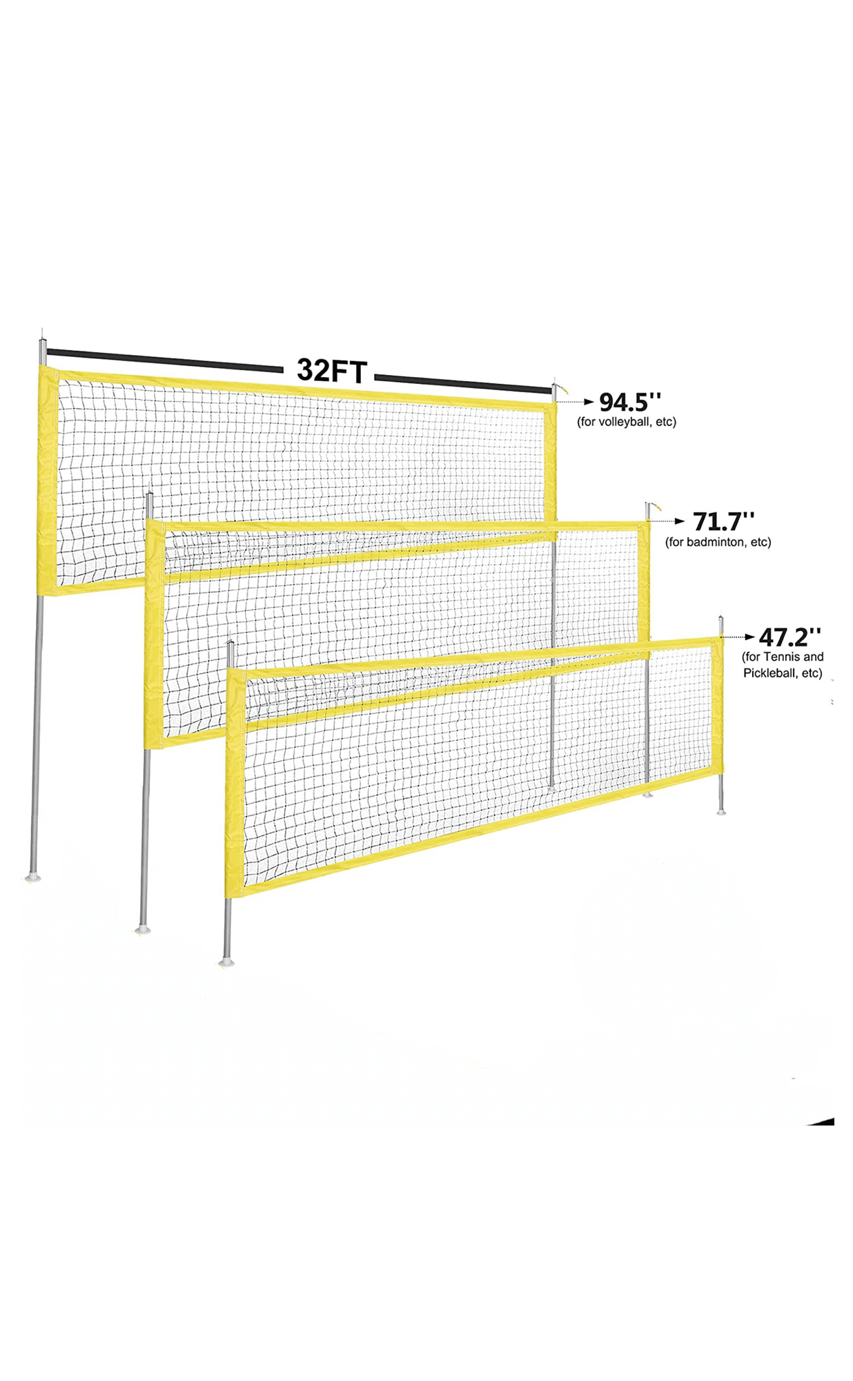 VOLLEYBALL NET SET_TEAM_STUBBY CLUB