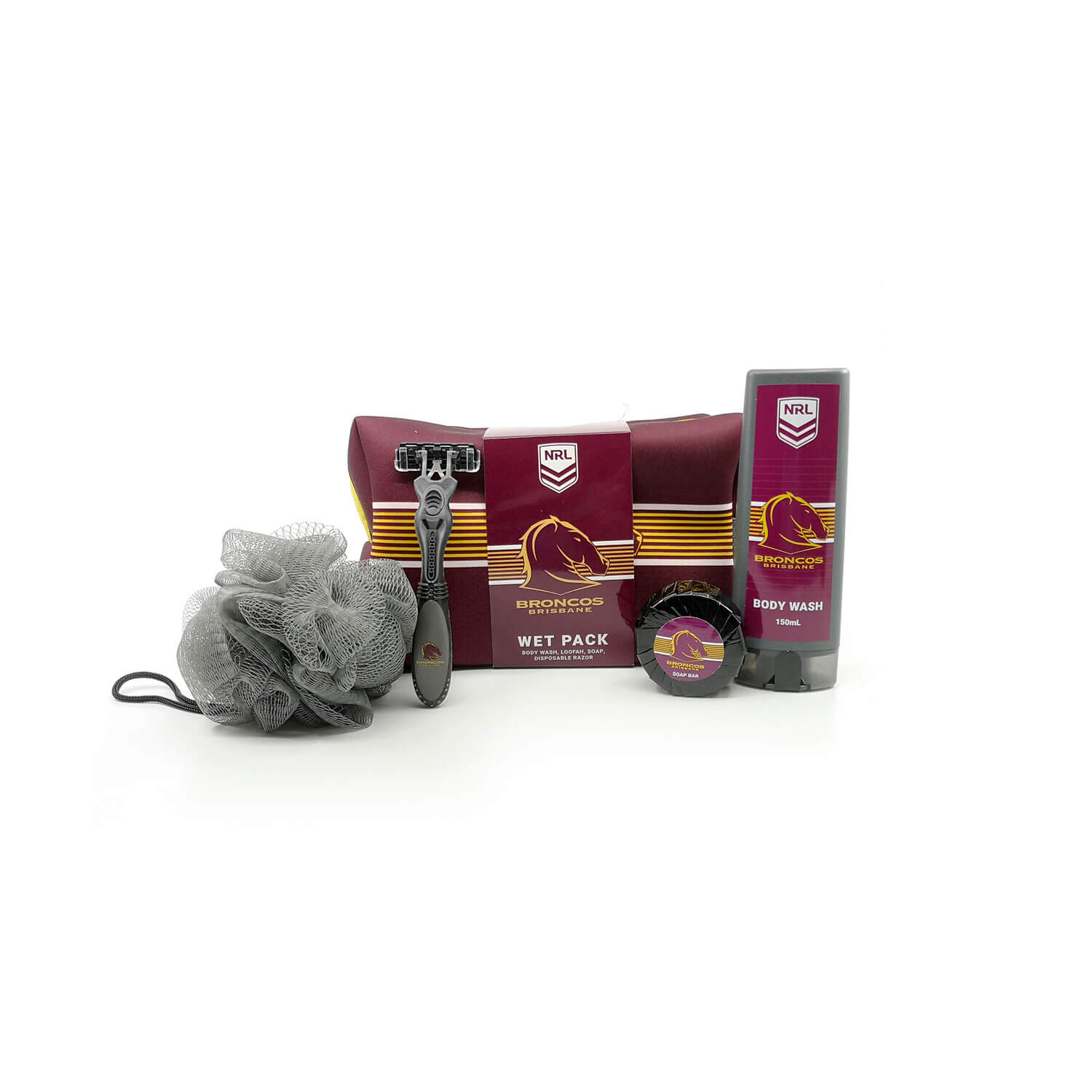 Brisbane Broncos NRL Toiletry Set