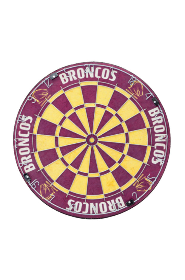 NRL DARTBOARDS_BRISBANE BRONCOS_STUBBY CLUB