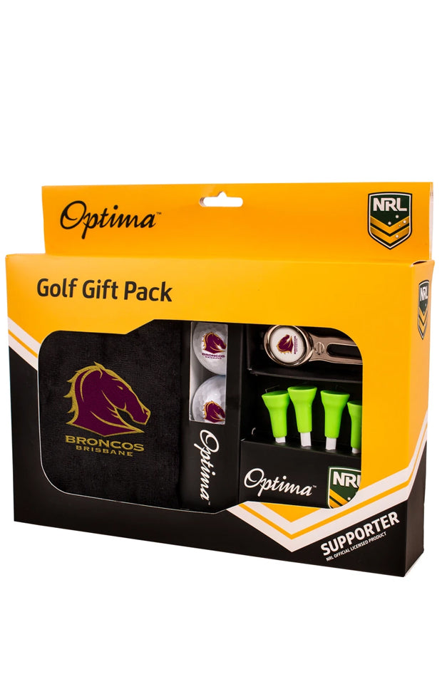 NRL GOLF GIFT PACK_BRISBANE BRONCOS_STUBBY CLUB