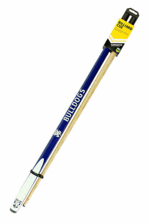CANTERBURY BULLDOGS NRL 2 PIECE 57' CUE ASH SHAFT 10 MM EIKMASTER TIP_CANTERBURY BULLDOGS_ STUBBY CLUB